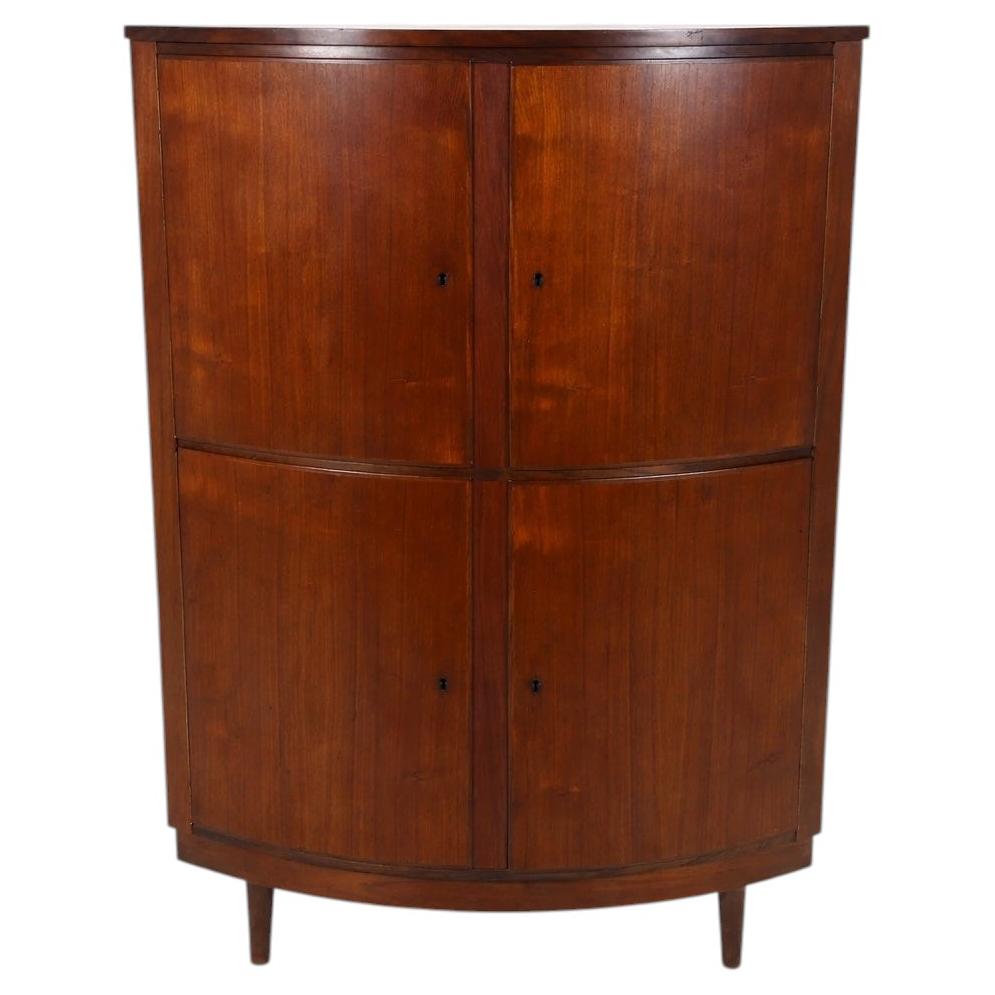1970s Danish Midcentury Teak Corner Cabinet
