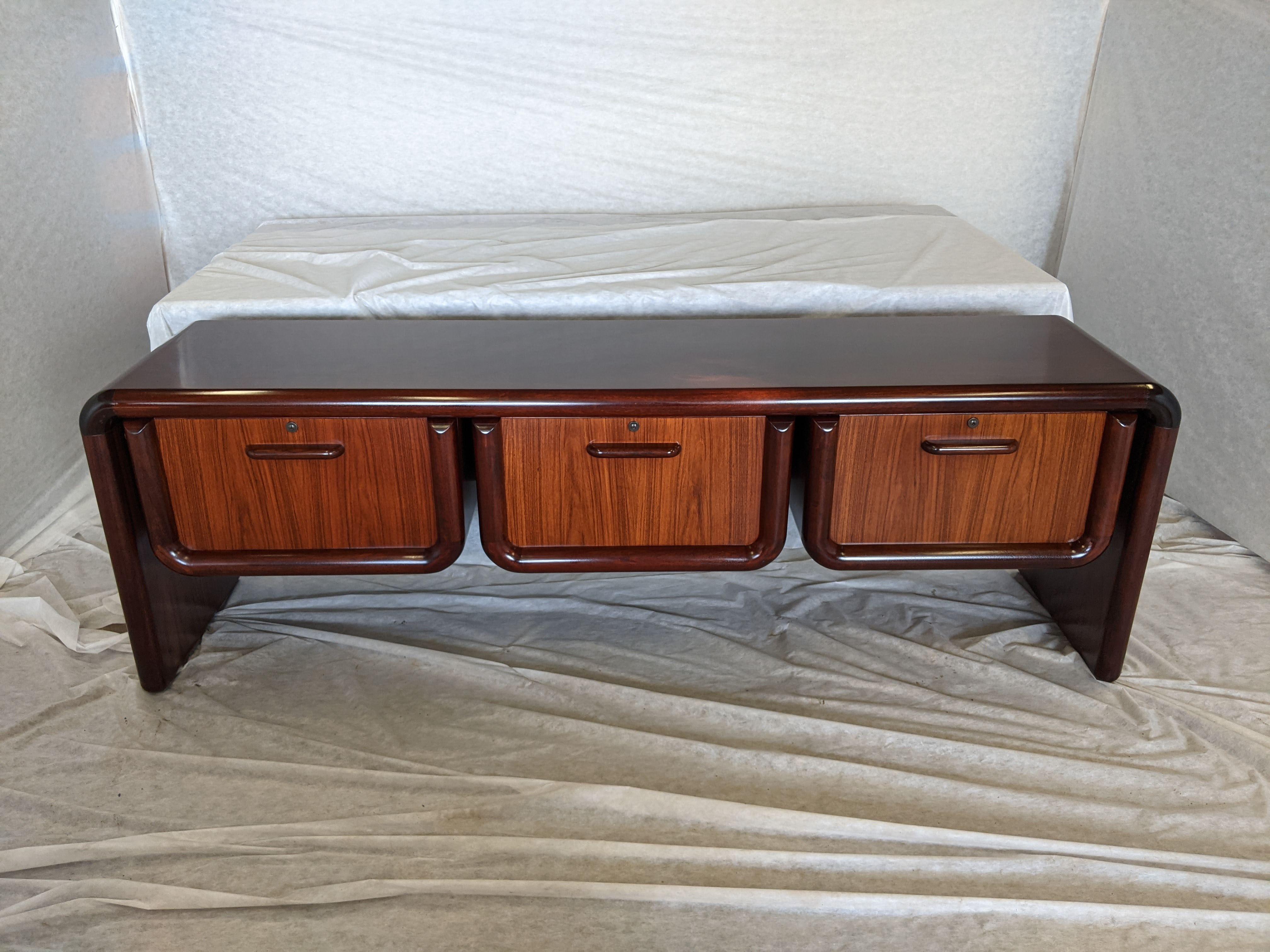 1970s Danish Modern Dyrlund Supreme Credenza in Rosewood 1