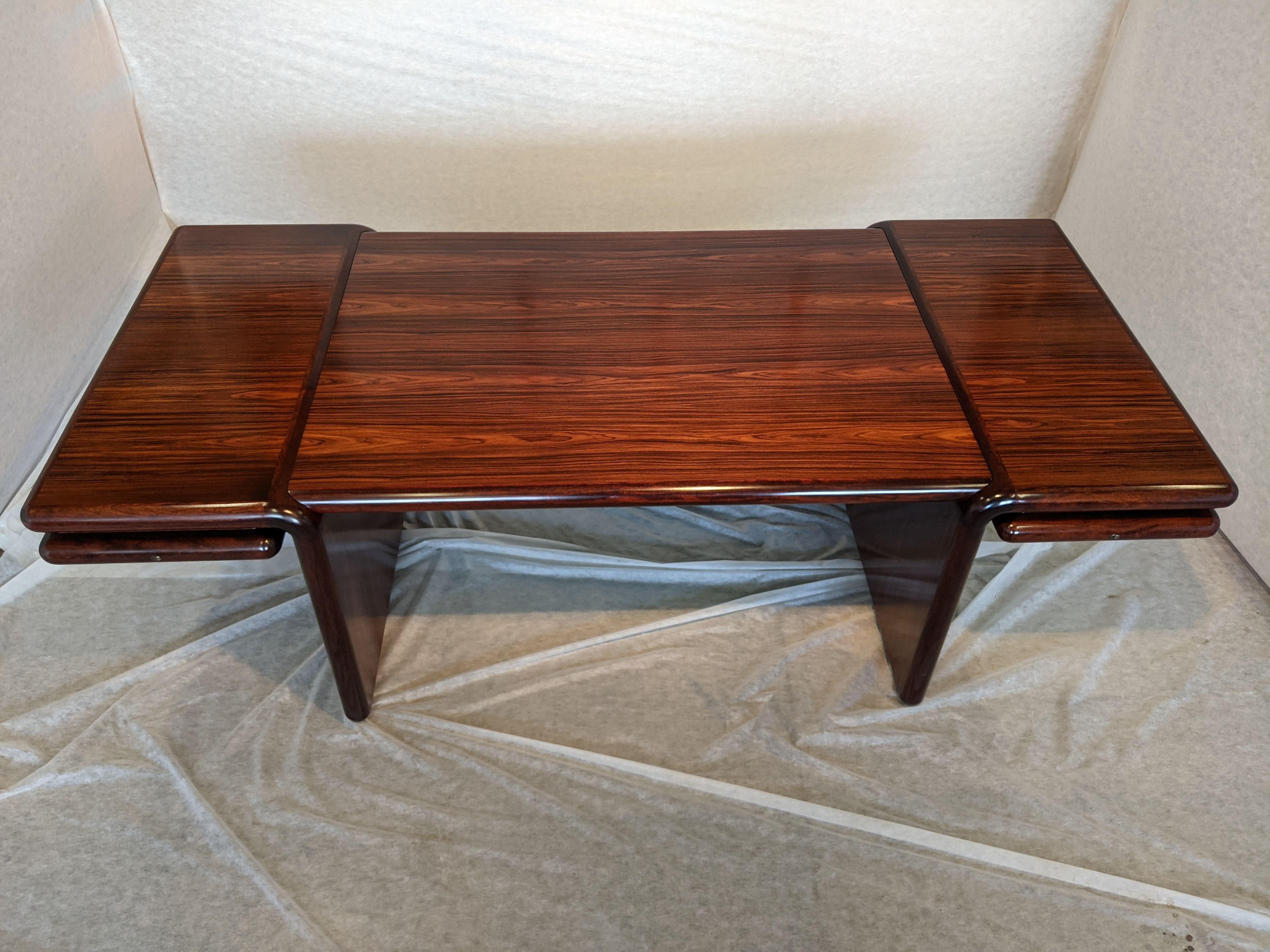 1970s, Danish Modern Dyrlund Supreme Executive Desk in Rosewood 7