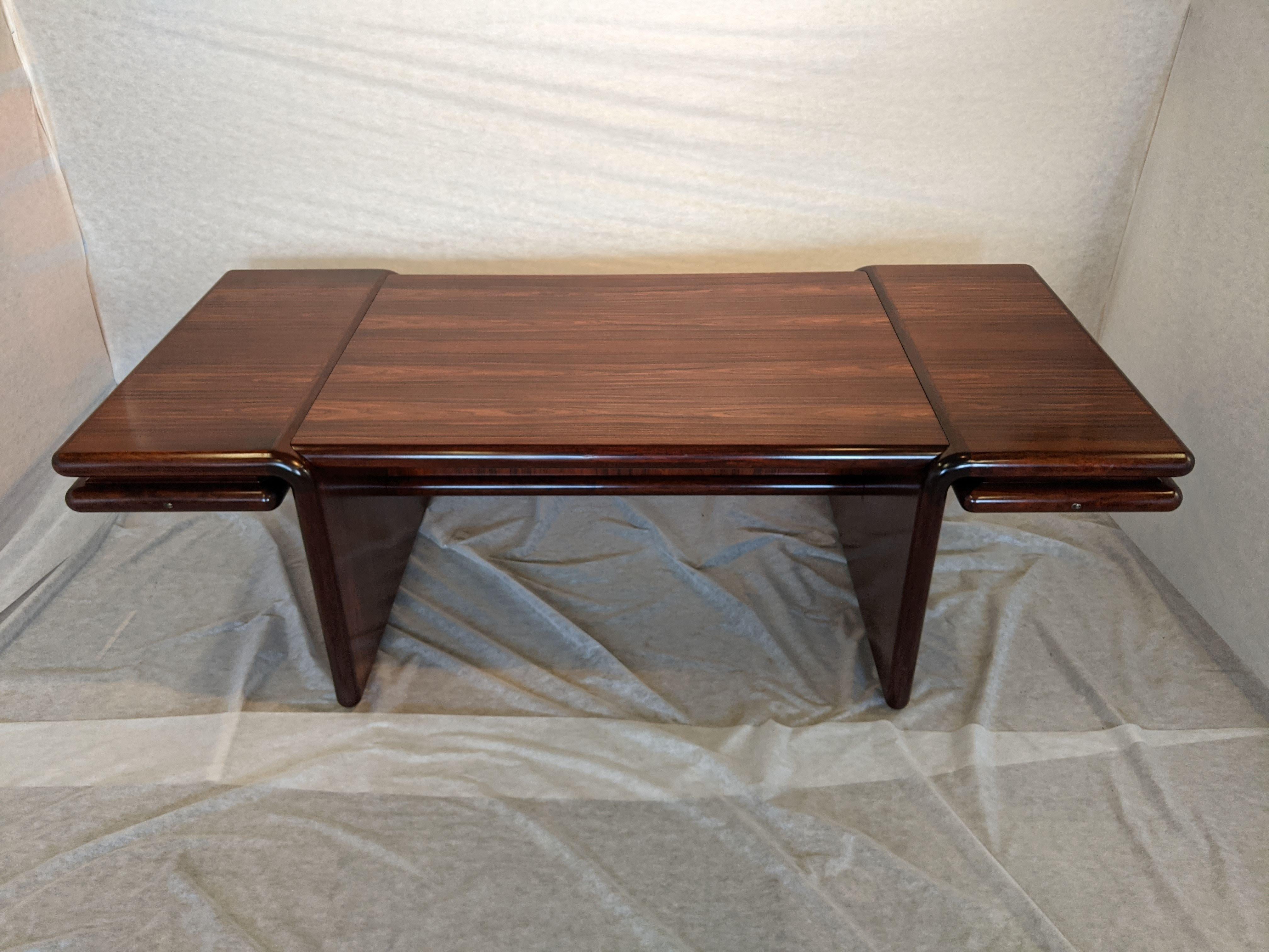 1970s, Danish Modern Dyrlund Supreme Executive Desk in Rosewood 1