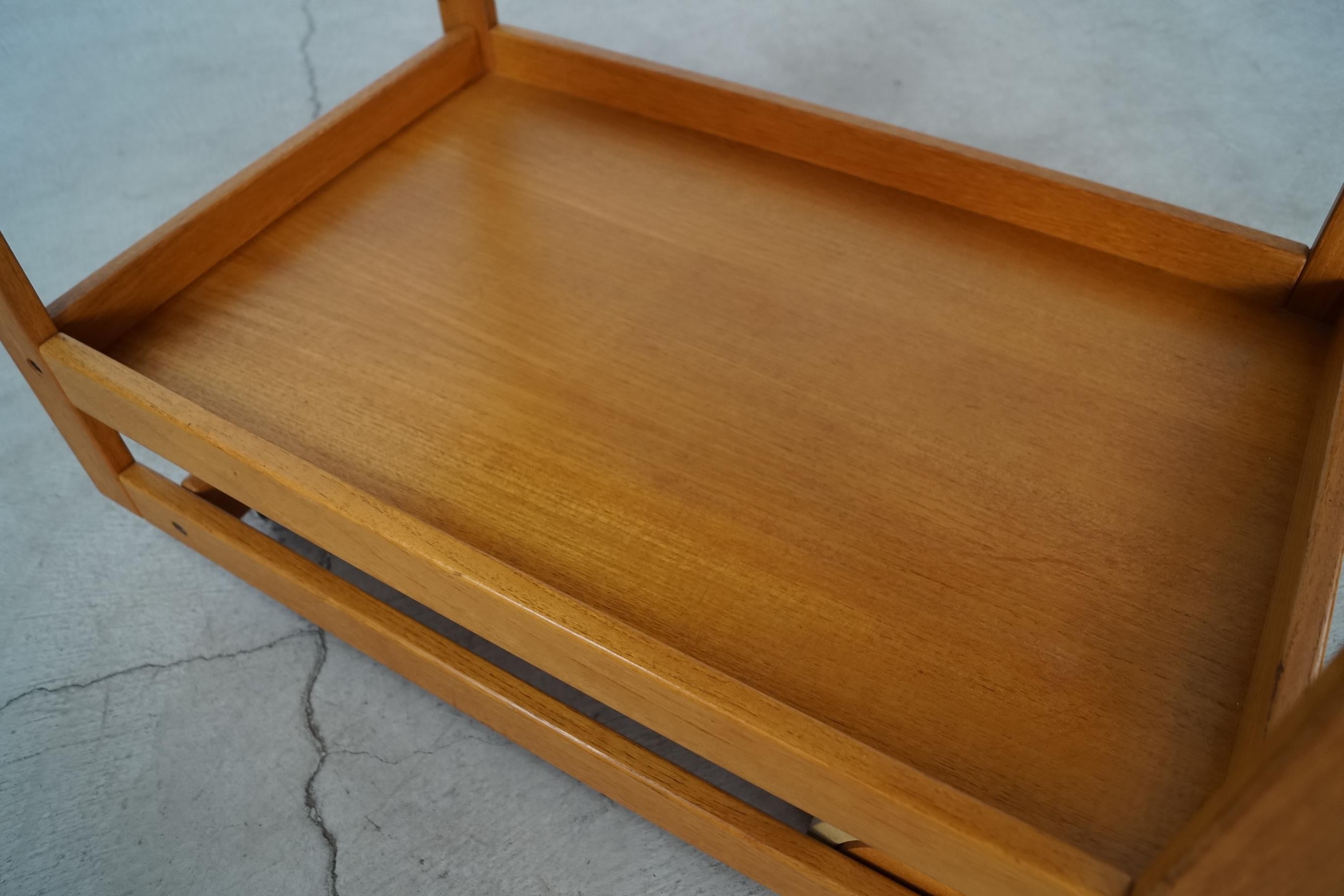 1970's Danish Modern Jens Quistgaard Teak Bar Card w/ Removable Teak Tray For Sale 12