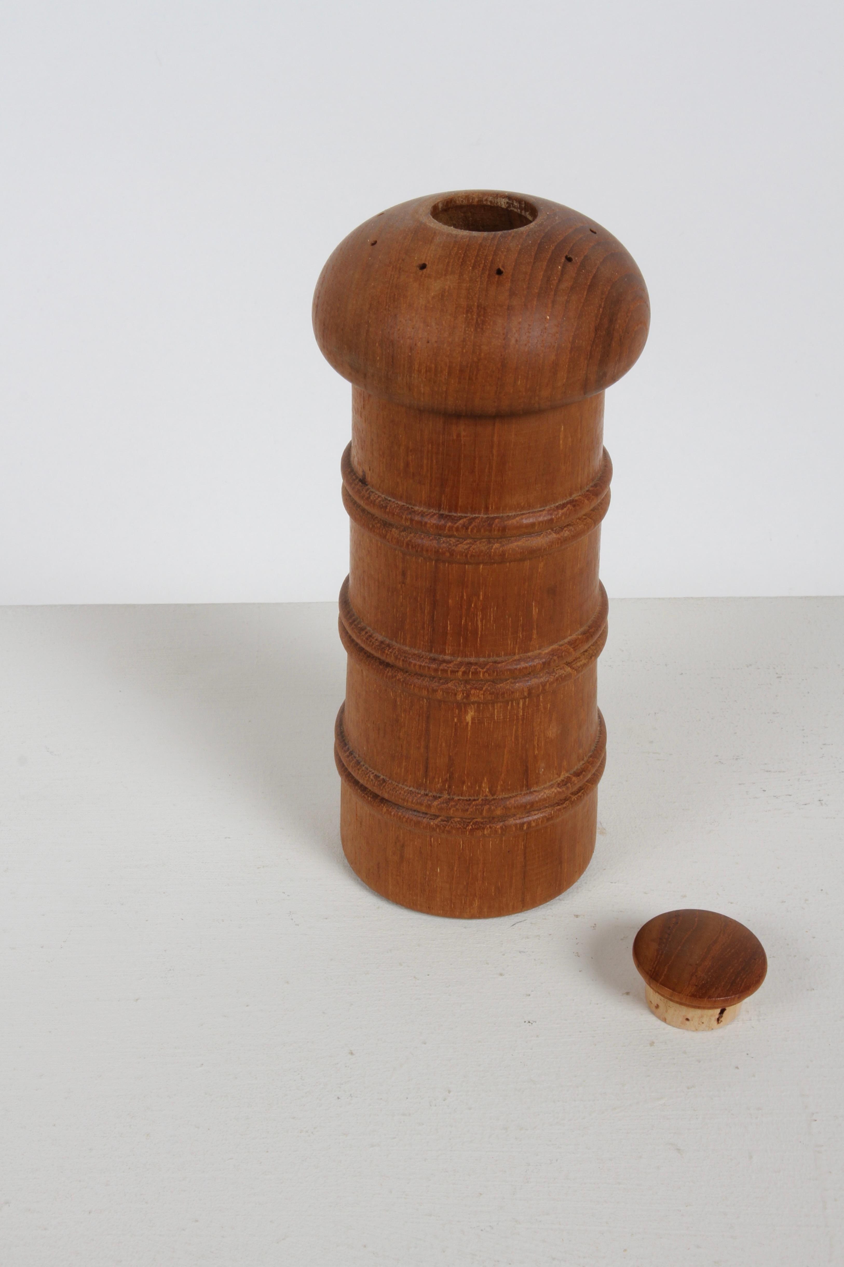 Late 20th Century 1970s Danish Modern Jens Quistgaard Teak Peppermill with Salt by Dansk For Sale