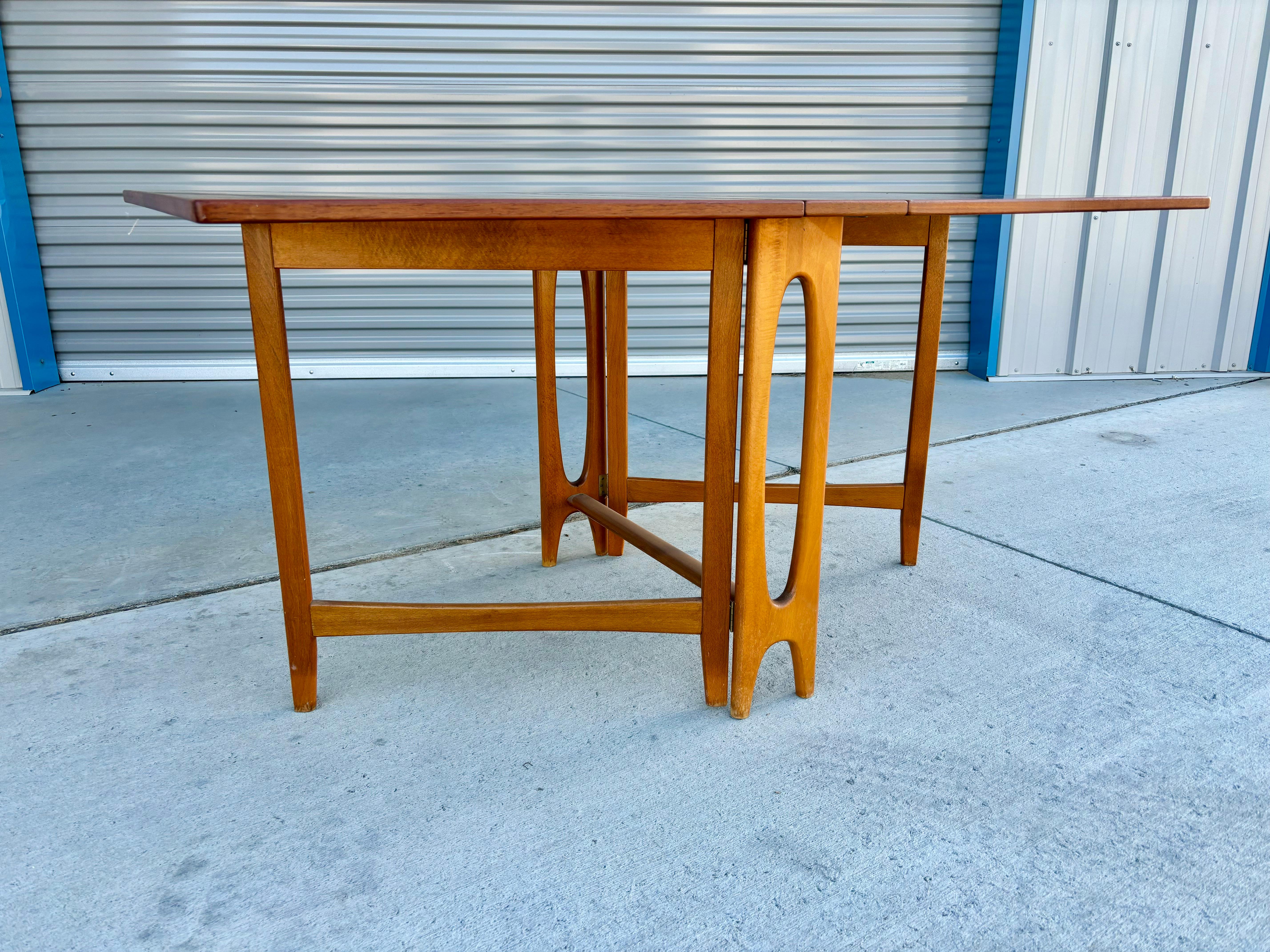 1970s Danish Modern Large Expanding Teak Dining Table - a Pair For Sale 6