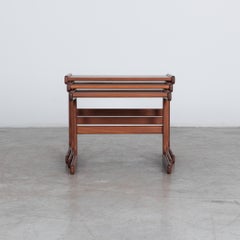 Juego de 3 mesas nido danesas de los años 70