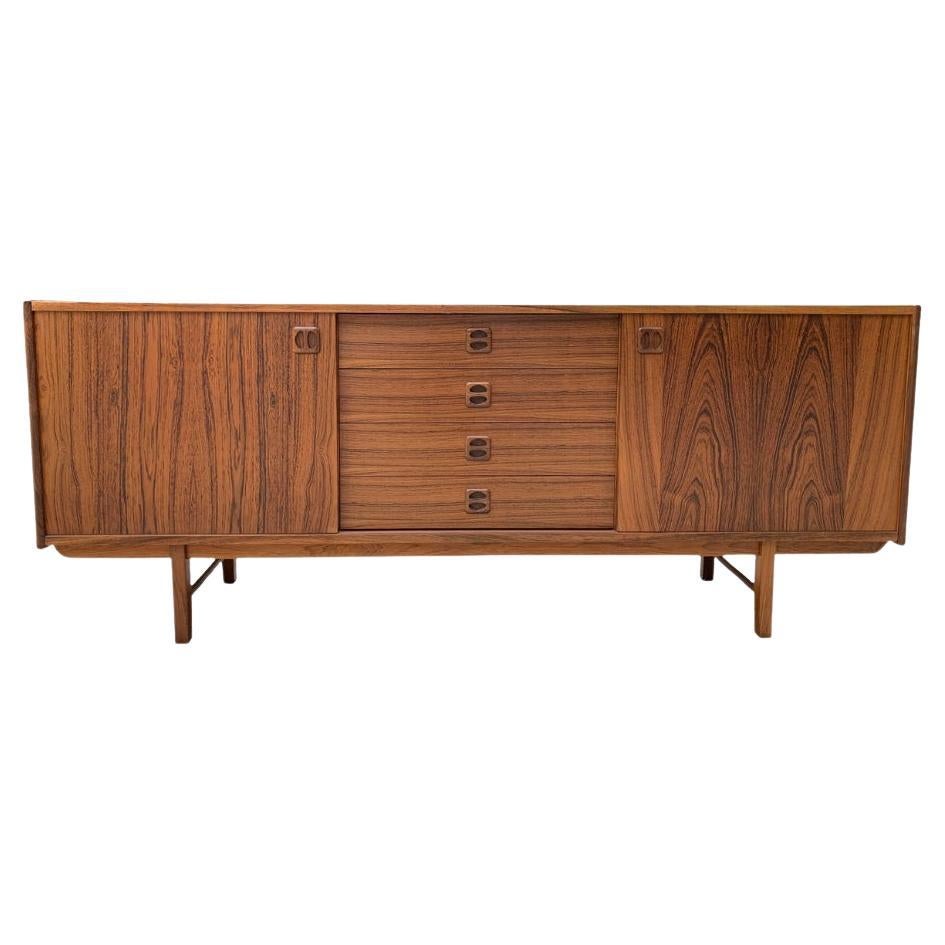 1970 Crédence danoise moderne en bois de rose