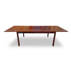 1970s Danish Modern Rosewood Dropleaf Dining Table by Vejle Stole og Mobelfabrik