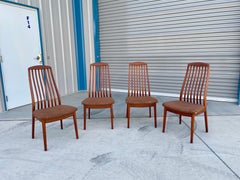 1970s Danish Modern Teak Dining Chairs von Preben-Schou - 4er Set