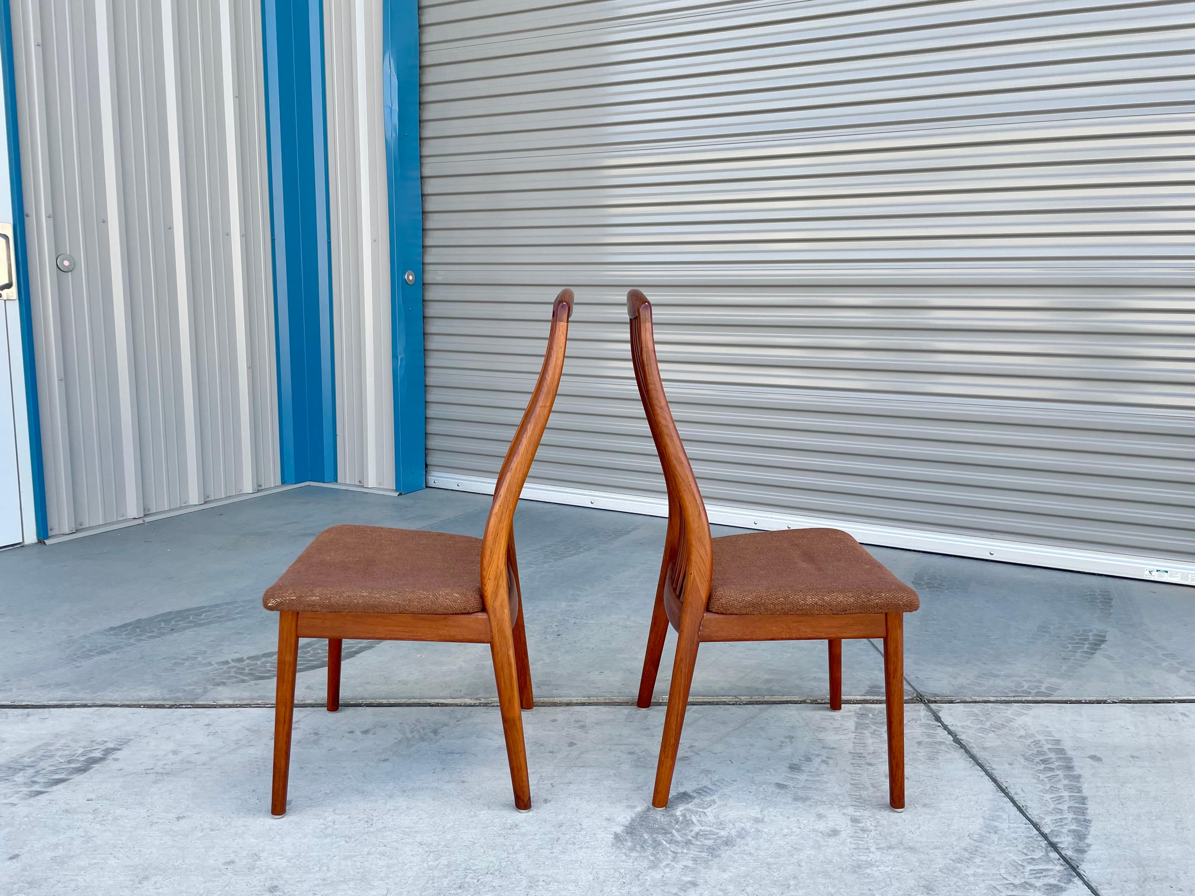 1970s Danish Modern Teak Dining Chairs by Preben-Schou - Set of 4 1