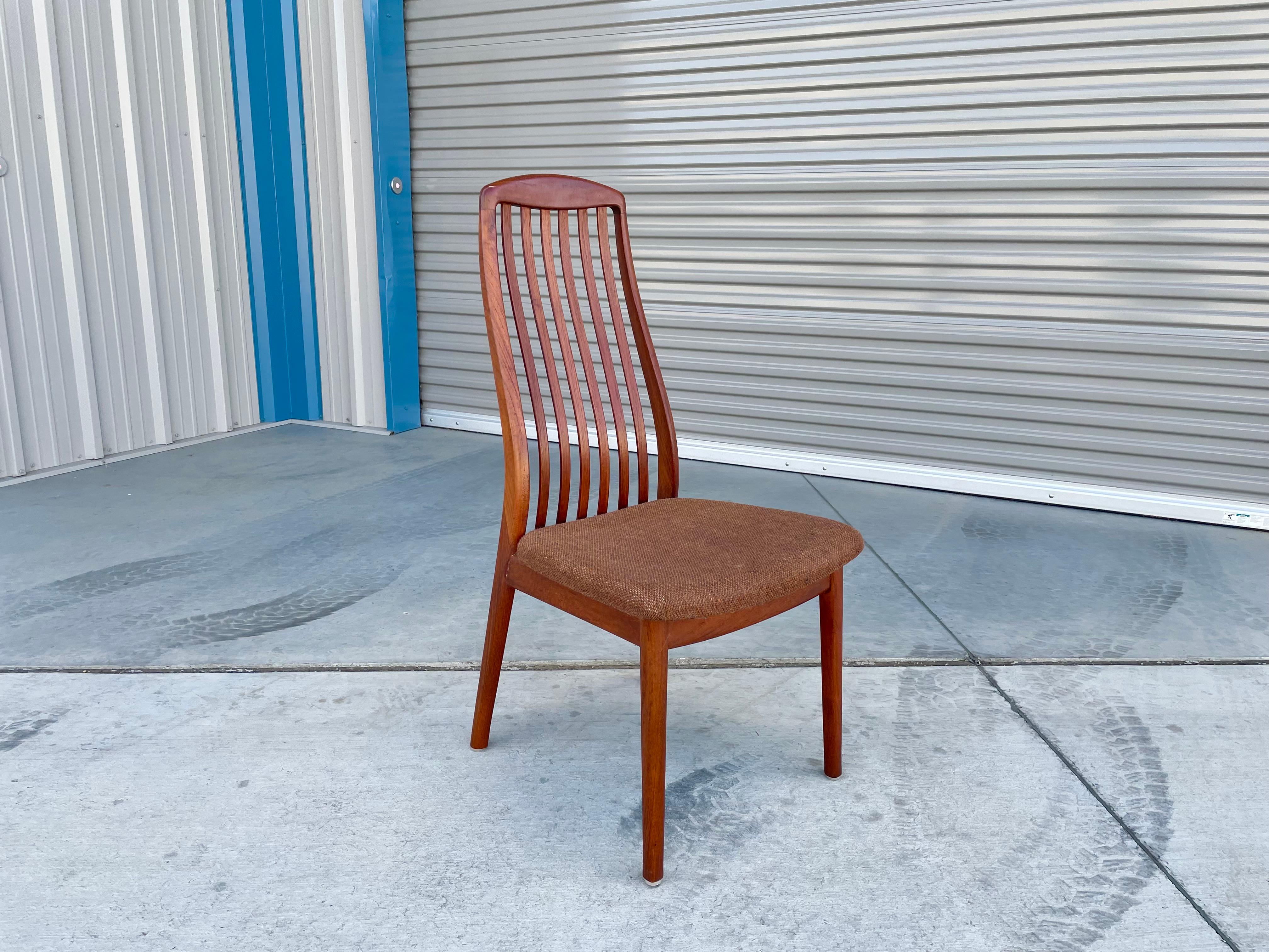 1970s Danish Modern Teak Dining Chairs by Preben-Schou - Set of 4 3