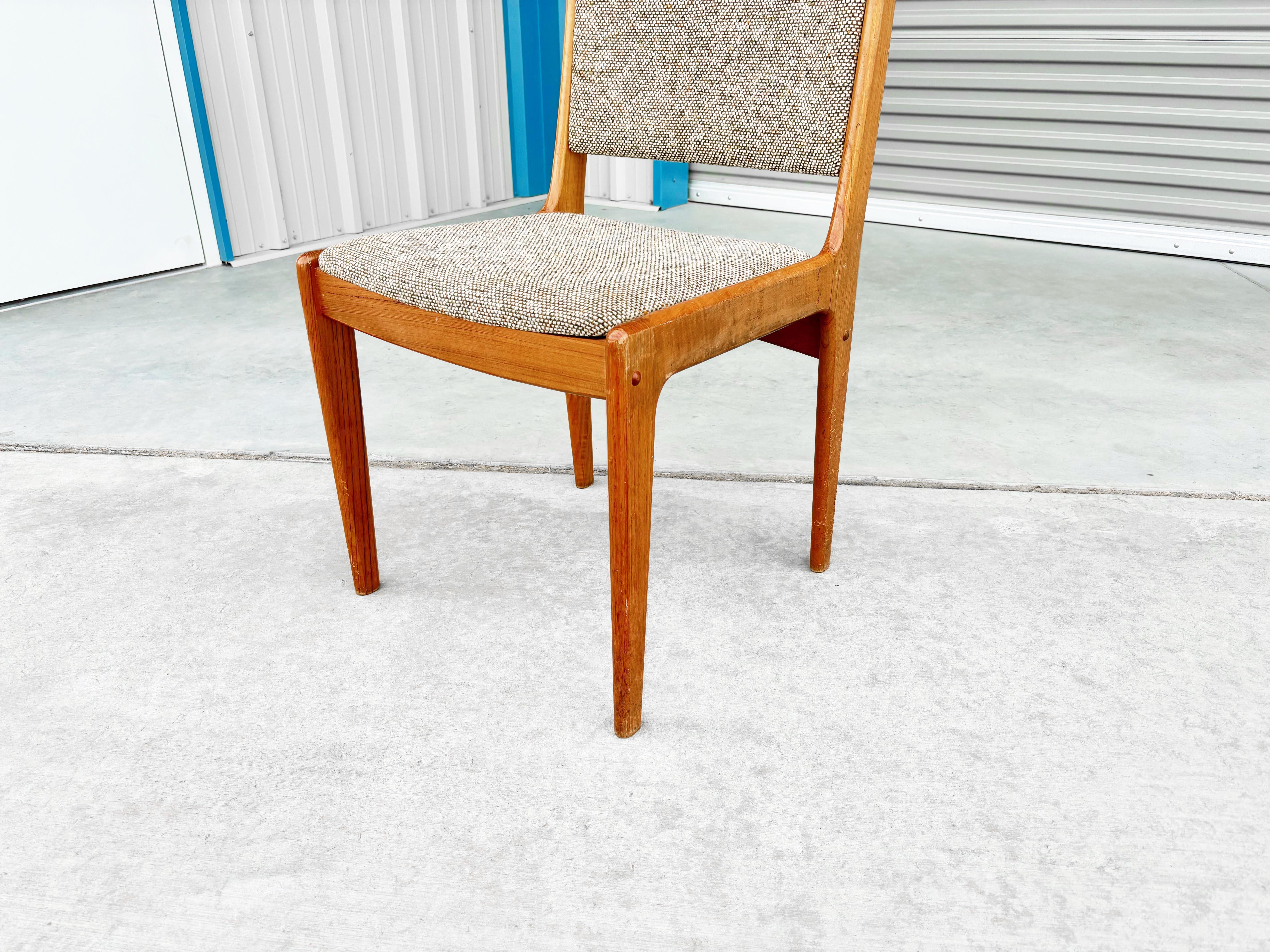 1970s Danish Modern Teak Dining Chairs Styled After Johannes Andersen- Set Of 6 5