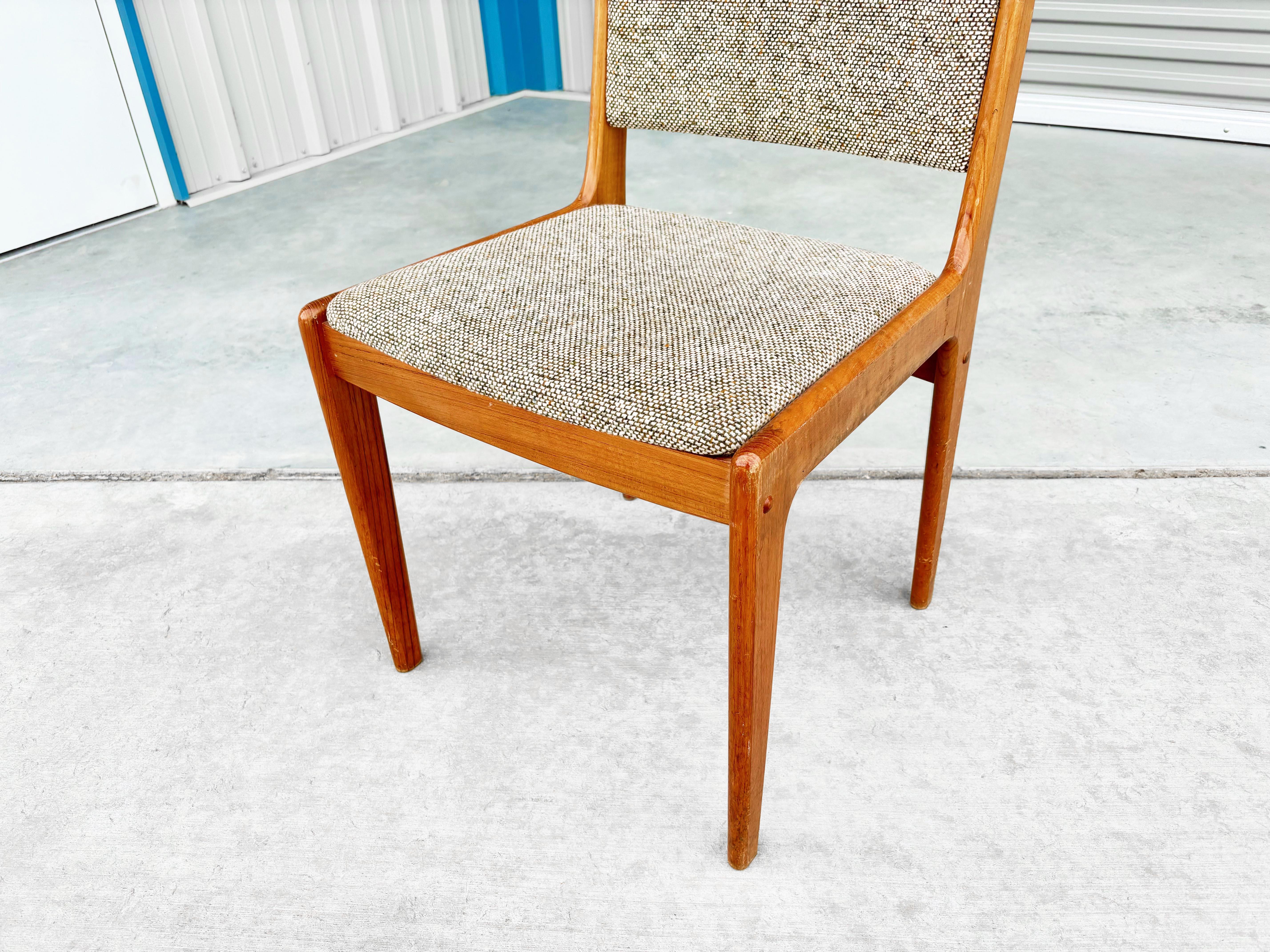 1970s Danish Modern Teak Dining Chairs Styled After Johannes Andersen- Set Of 6 2