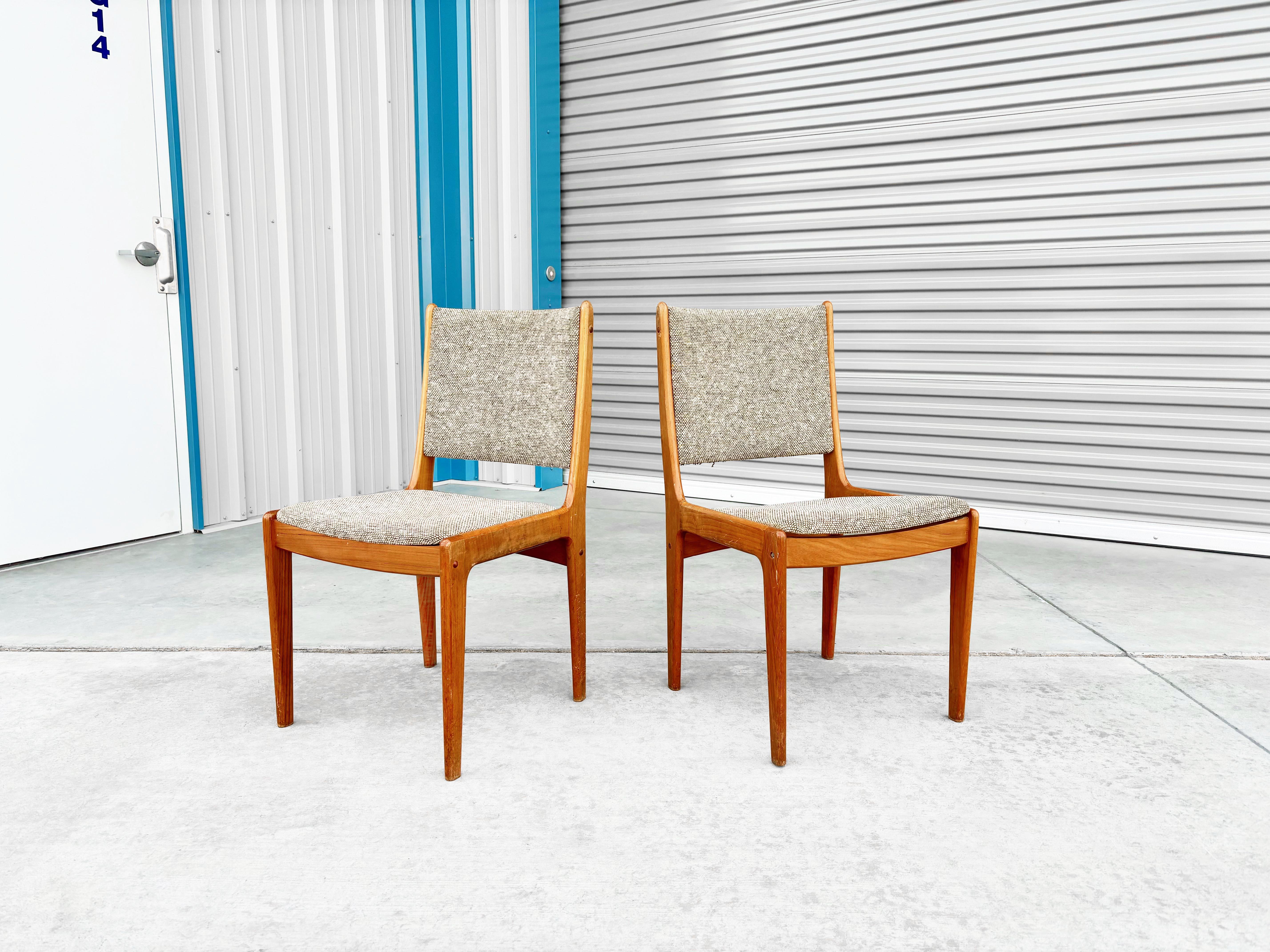 1970s Danish Modern Teak Dining Chairs Styled After Johannes Andersen- Set Of 6 3