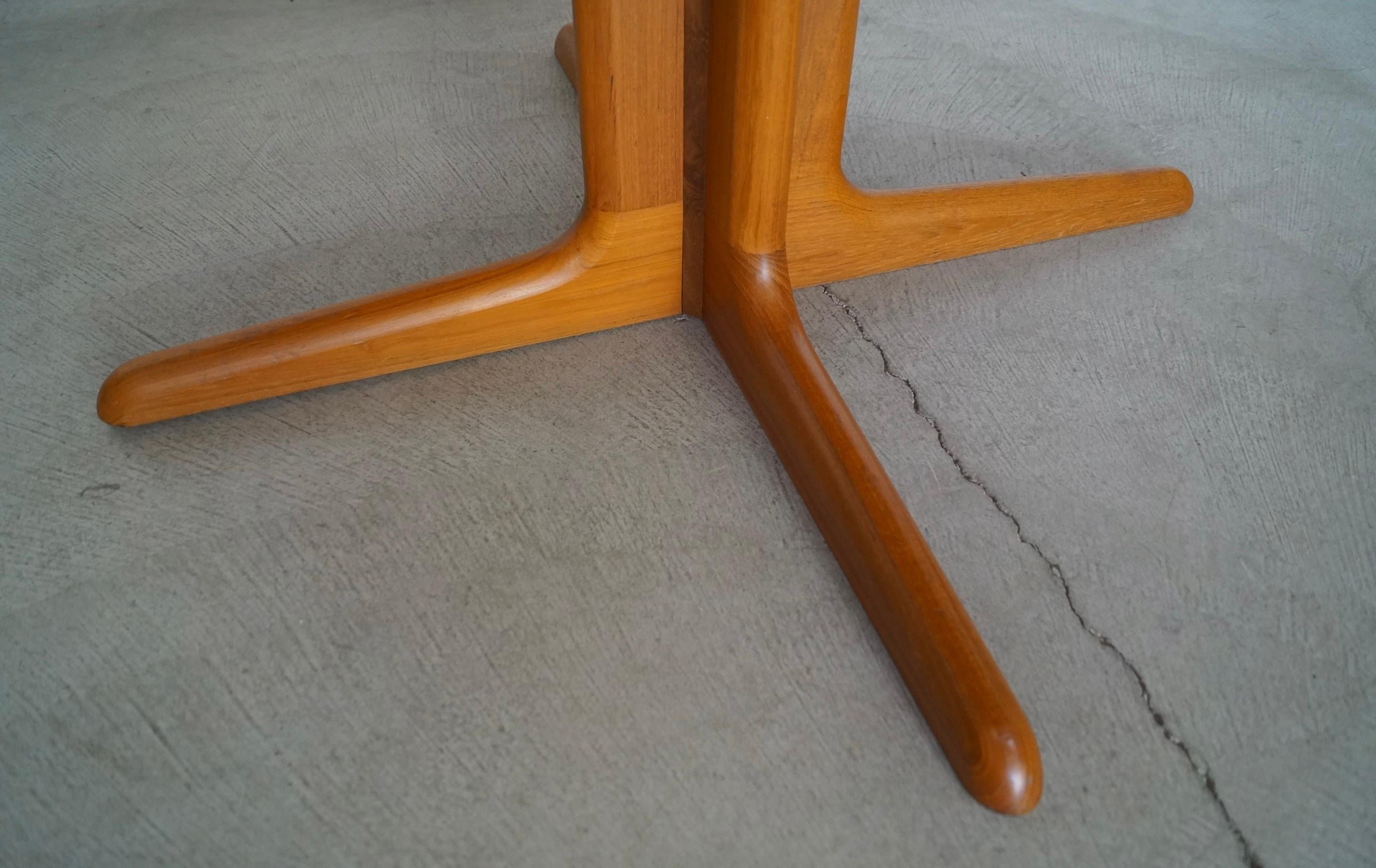 1970s Danish Modern Teak Dining Table by Skovby 9