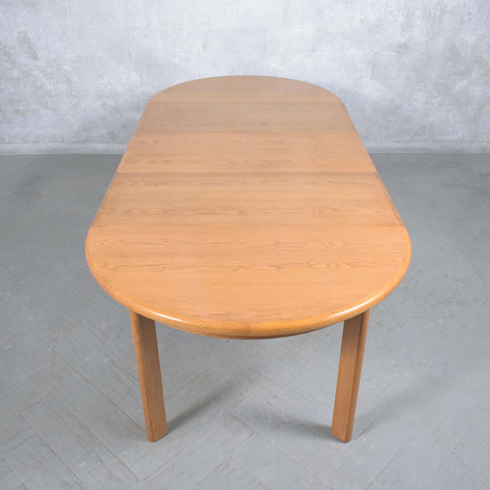 1970s Danish Modern Teak Dining Table with Extendable Leaves For Sale 7