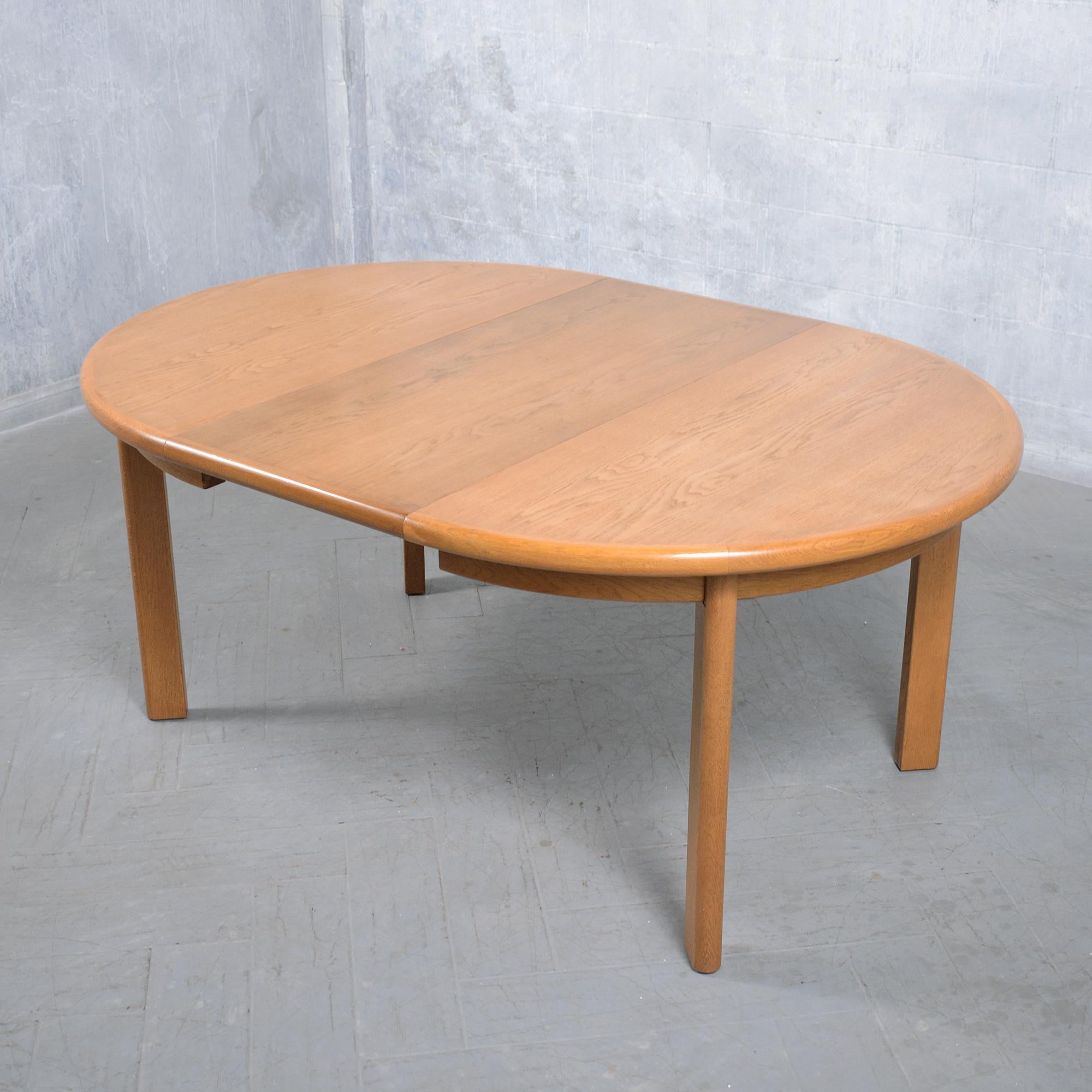 1970s Danish Modern Teak Dining Table with Extendable Leaves For Sale 11