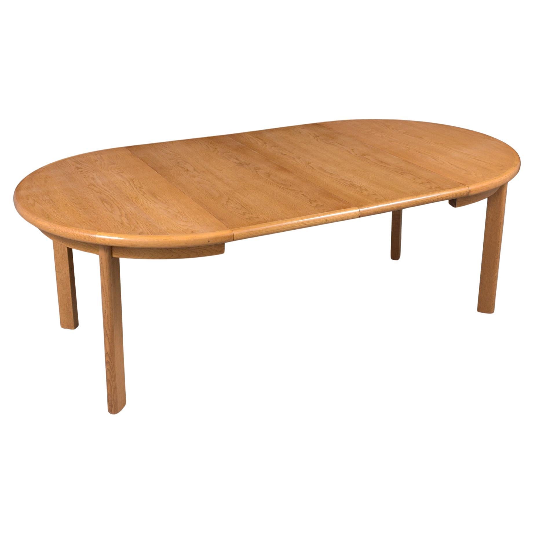 1970s Danish Modern Teak Dining Table with Extendable Leaves For Sale