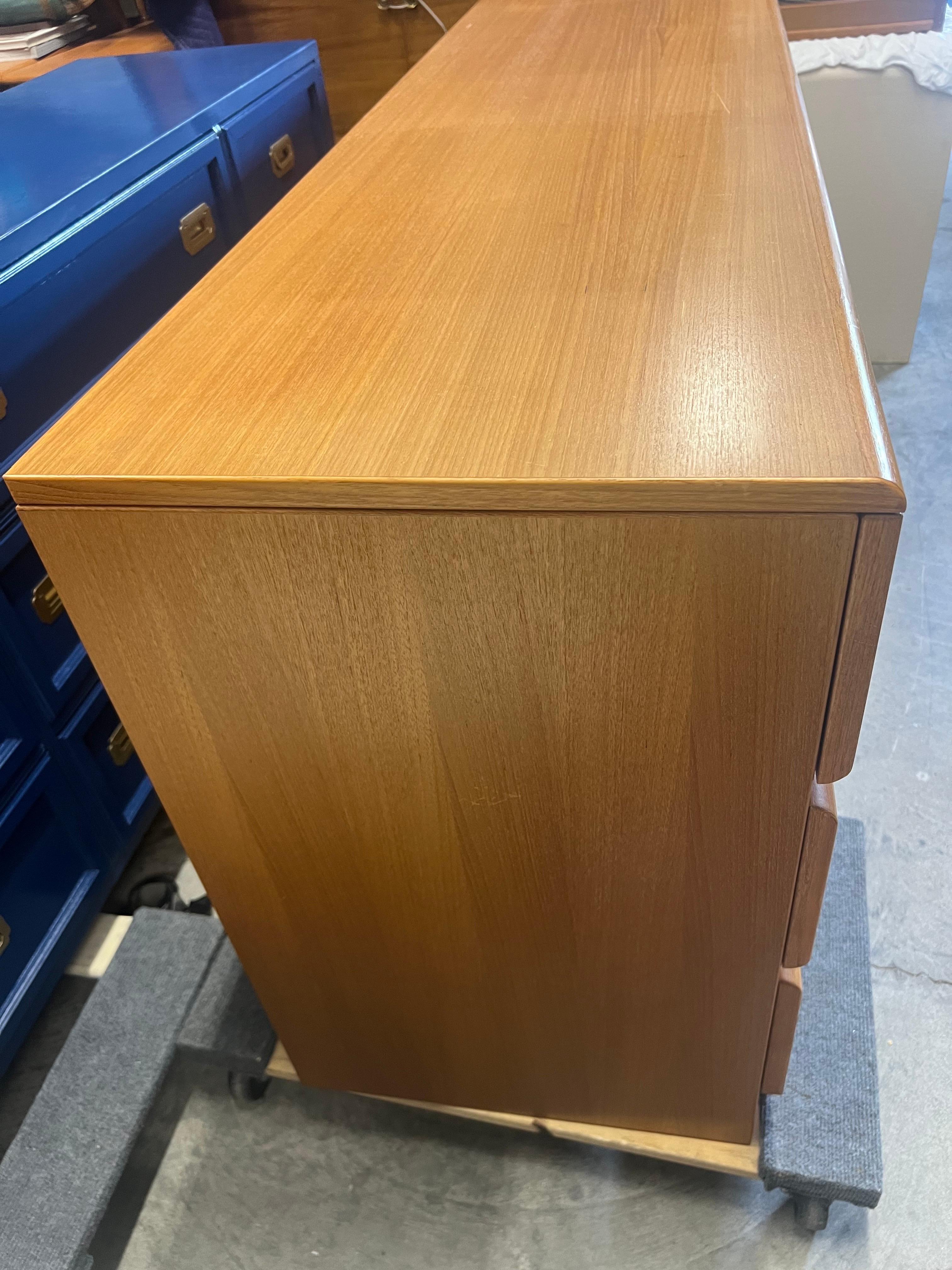 Late 20th Century 1970s Danish Modern Teak Double Dresser