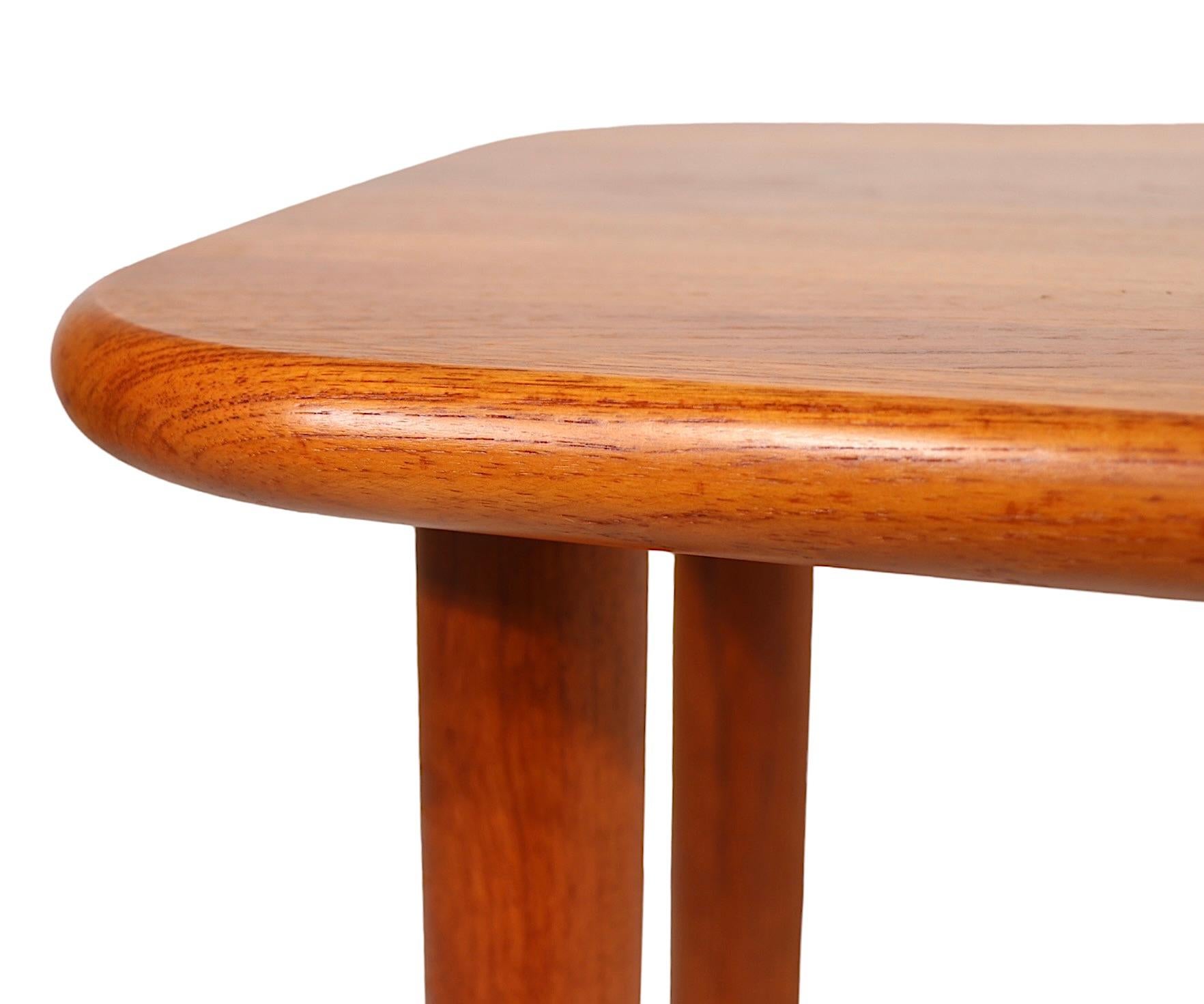  1970's Danish Modern Teak  End Table by Neils Bach  In Good Condition For Sale In New York, NY