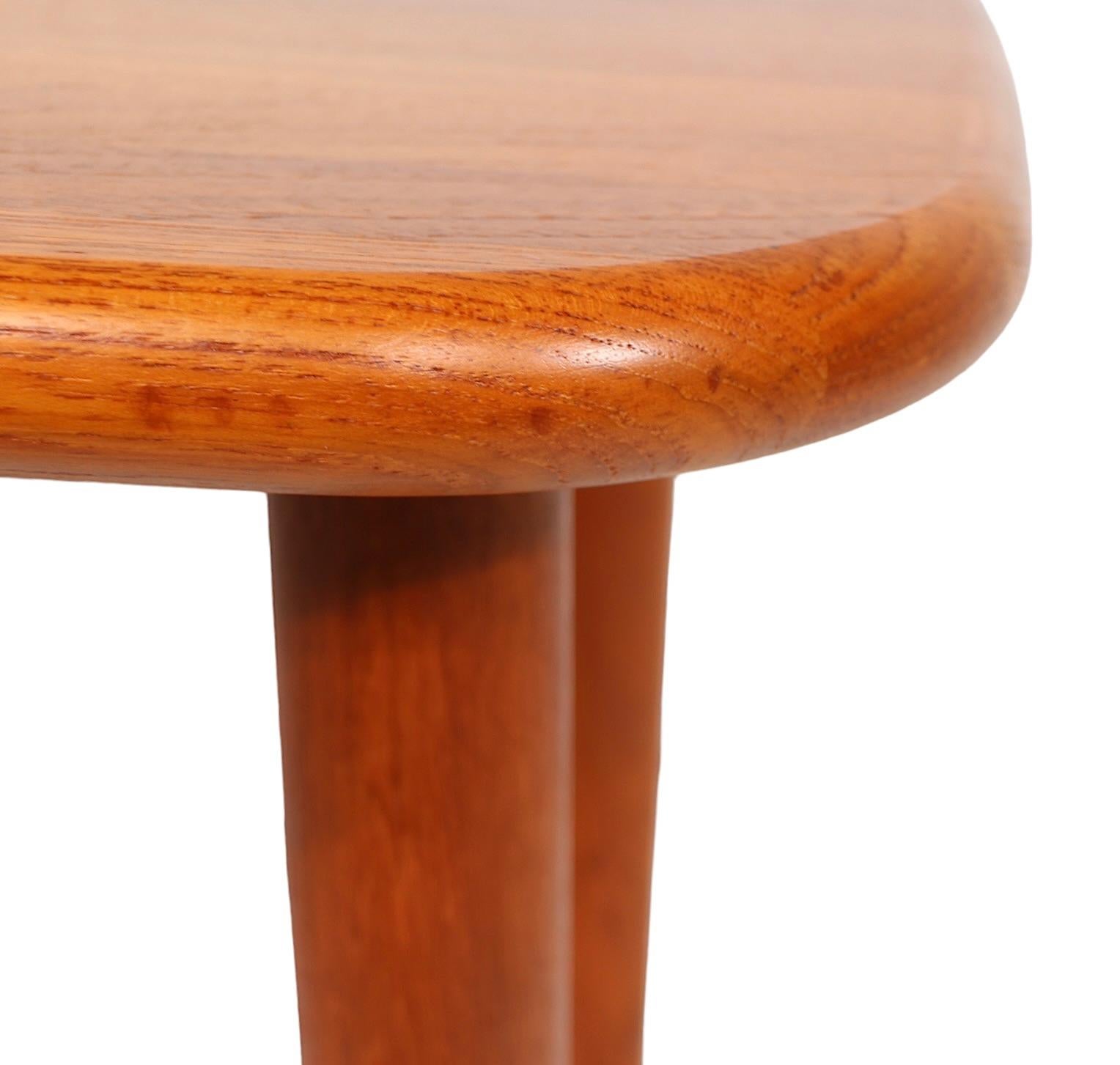 Late 20th Century  1970's Danish Modern Teak  End Table by Neils Bach  For Sale