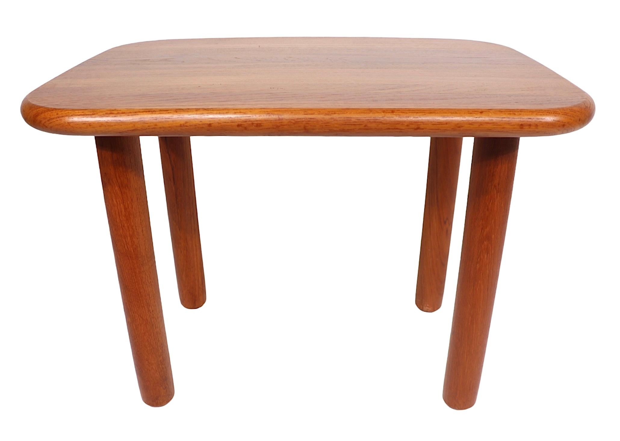  1970's Danish Modern Teak  End Table by Neils Bach  For Sale 2