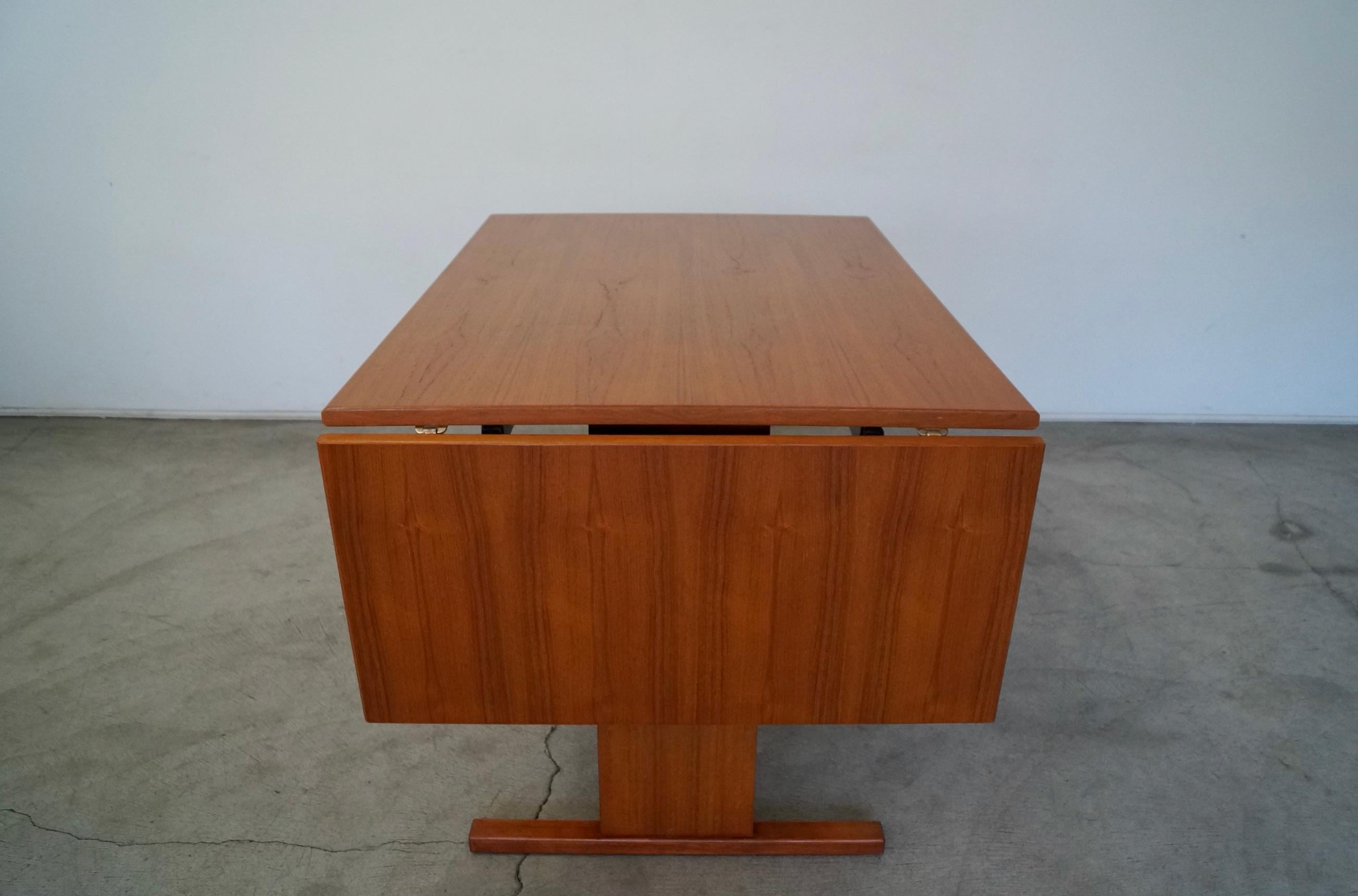 1970's Danish Modern Teak Gangso Dining Table For Sale 4