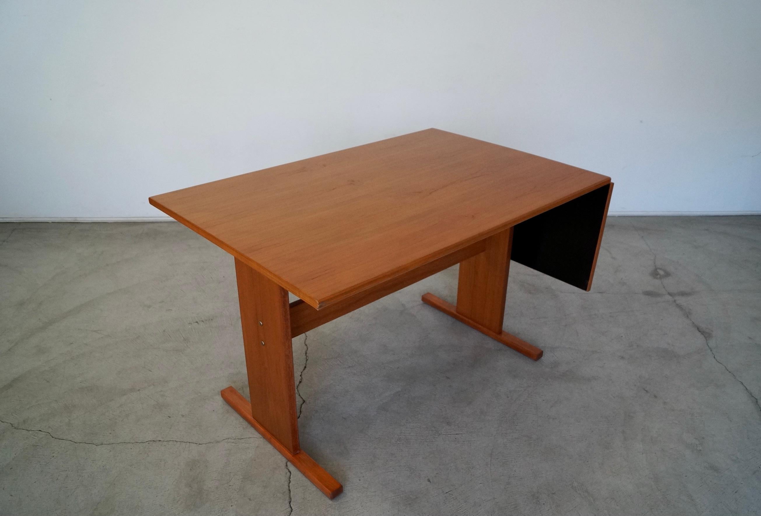 1970's Danish Modern Teak Gangso Dining Table For Sale 5