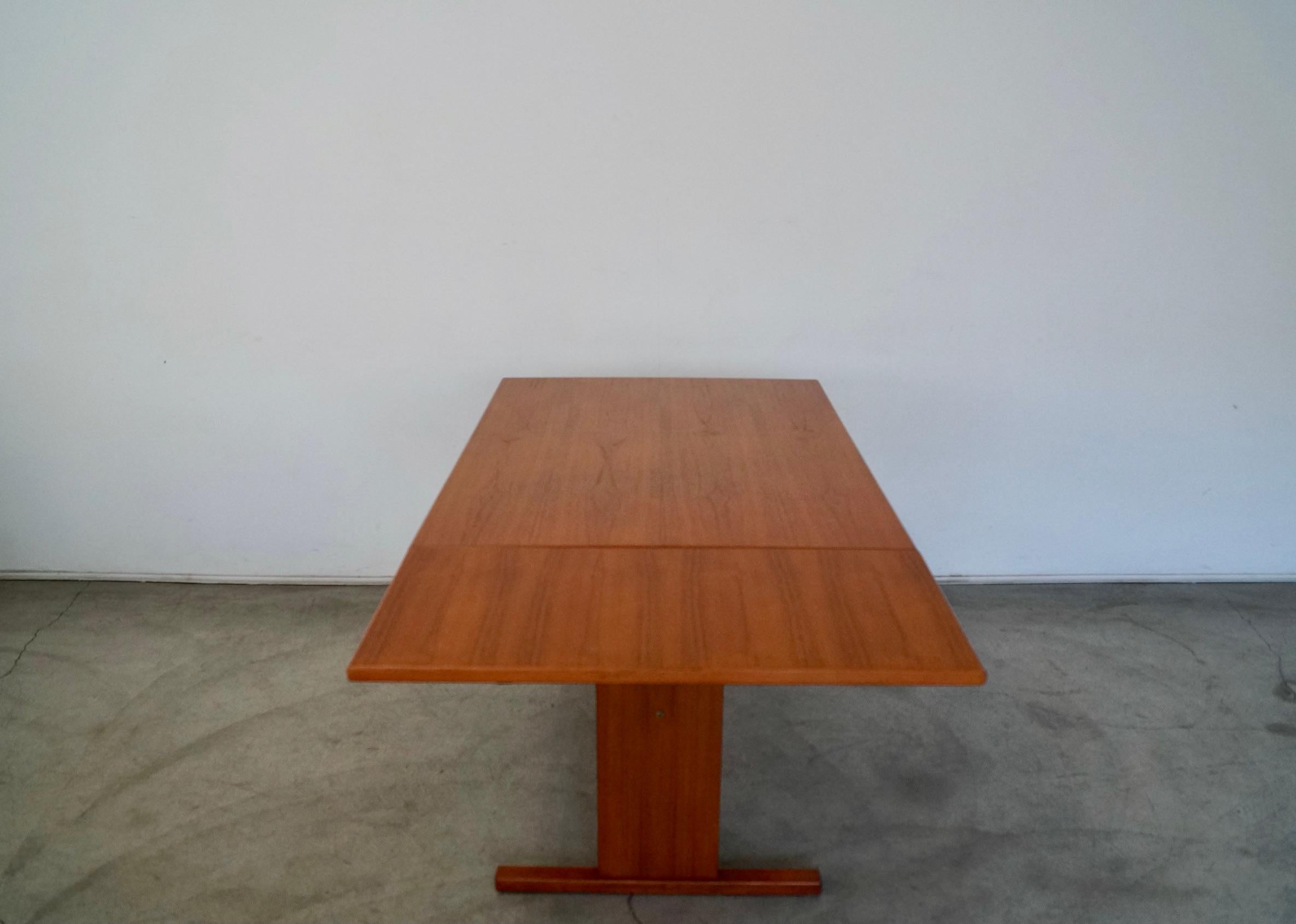 Mid-Century Modern 1970's Danish Modern Teak Gangso Dining Table For Sale