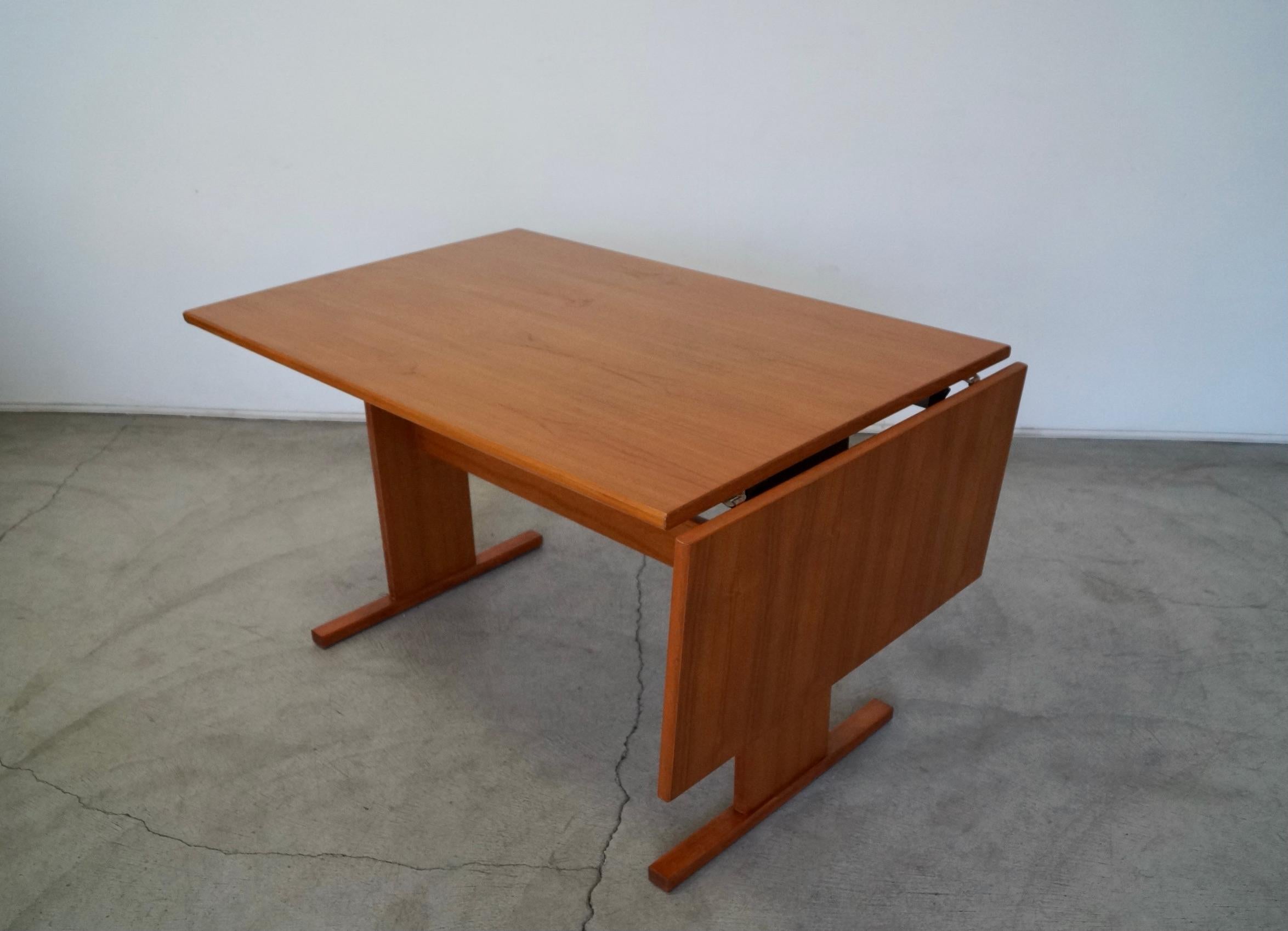 1970's Danish Modern Teak Gangso Dining Table For Sale 2
