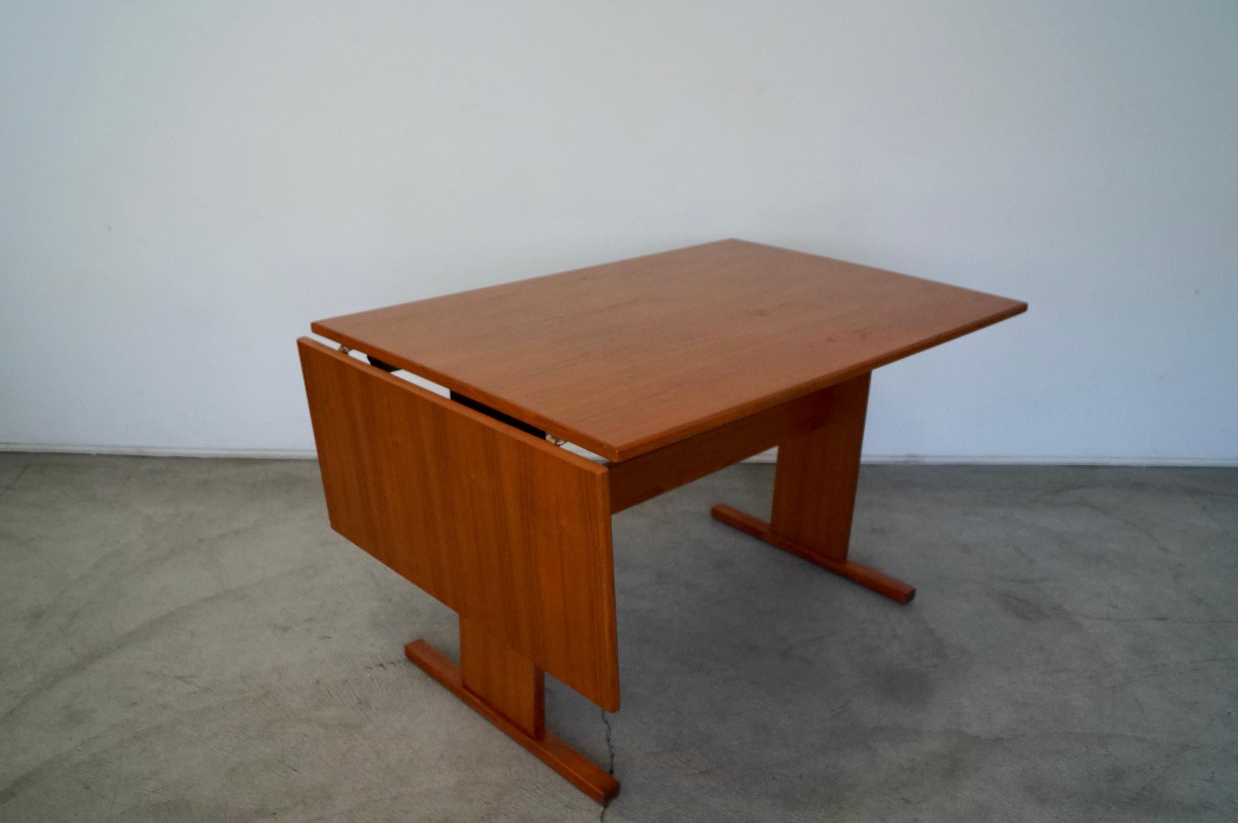 1970's Danish Modern Teak Gangso Dining Table For Sale 3