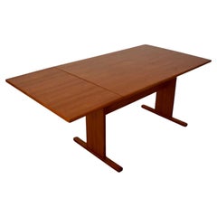 Table à manger Gangso en teck, style danois moderne des années 1970