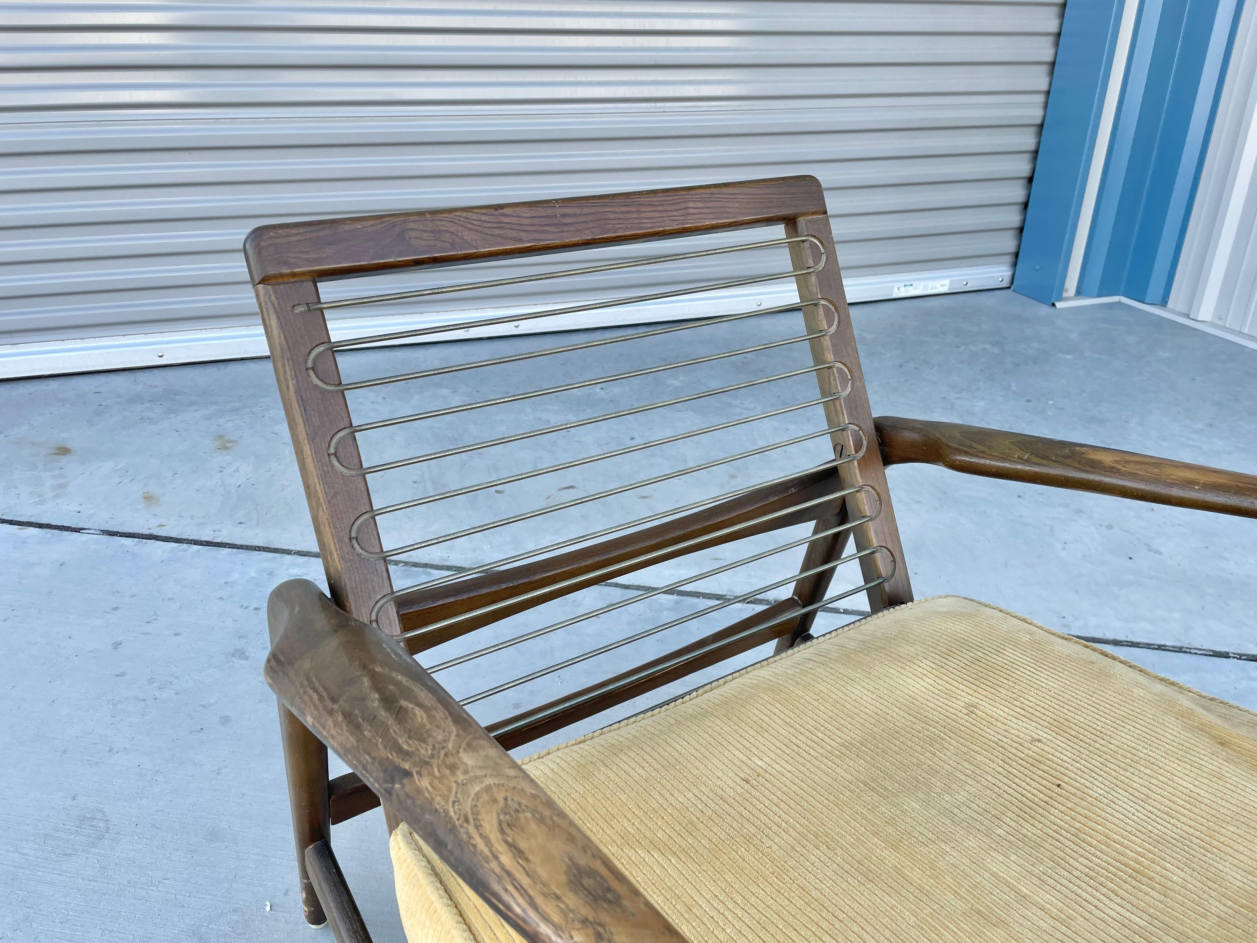 1970s Danish Modern Teak Lounge Chair Styled After Ib Kofod Larsen In Good Condition For Sale In North Hollywood, CA
