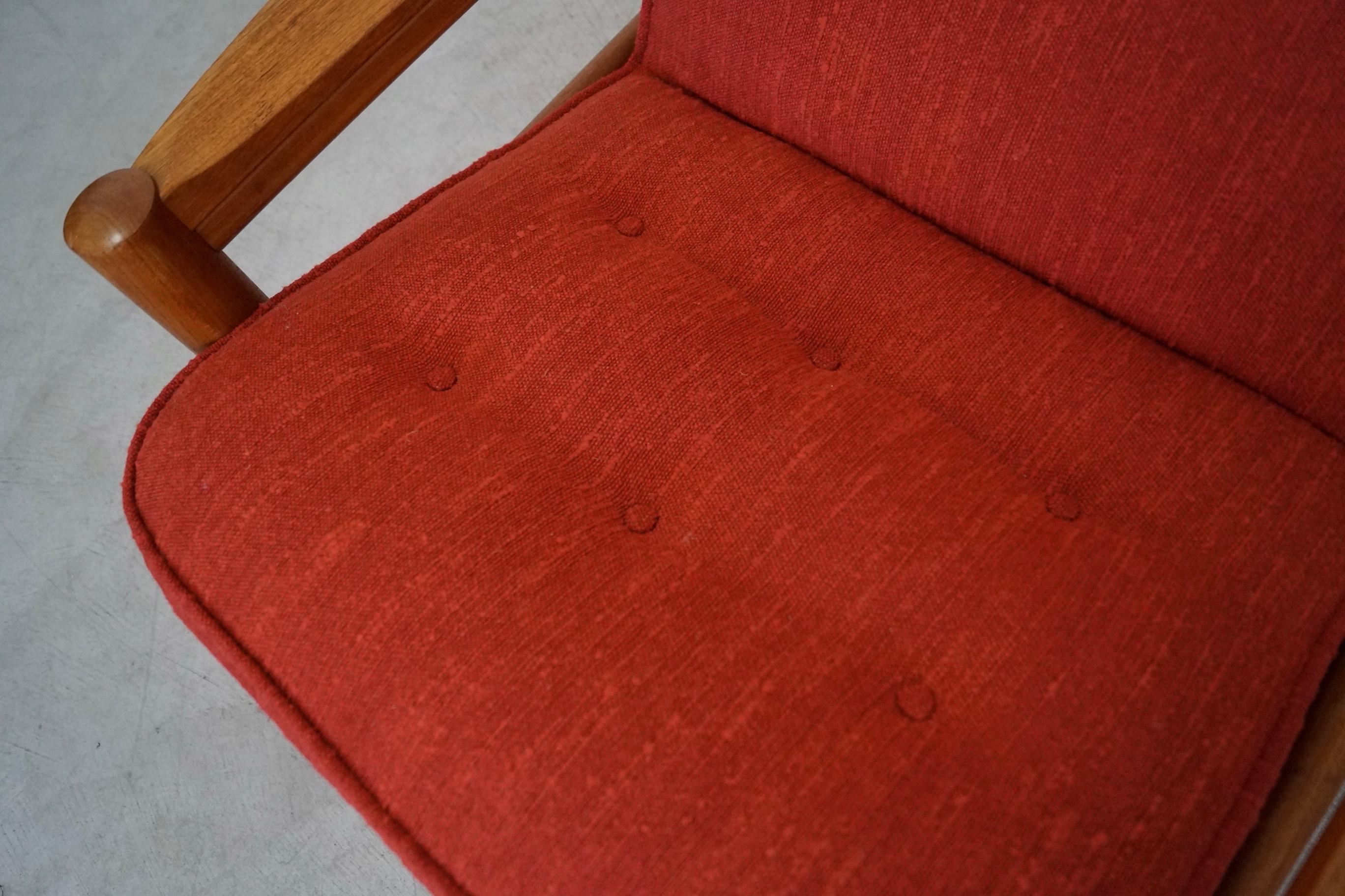 Paire de fauteuils de salon danois modernes en teck des années 1970 par Domino Mobler en vente 12
