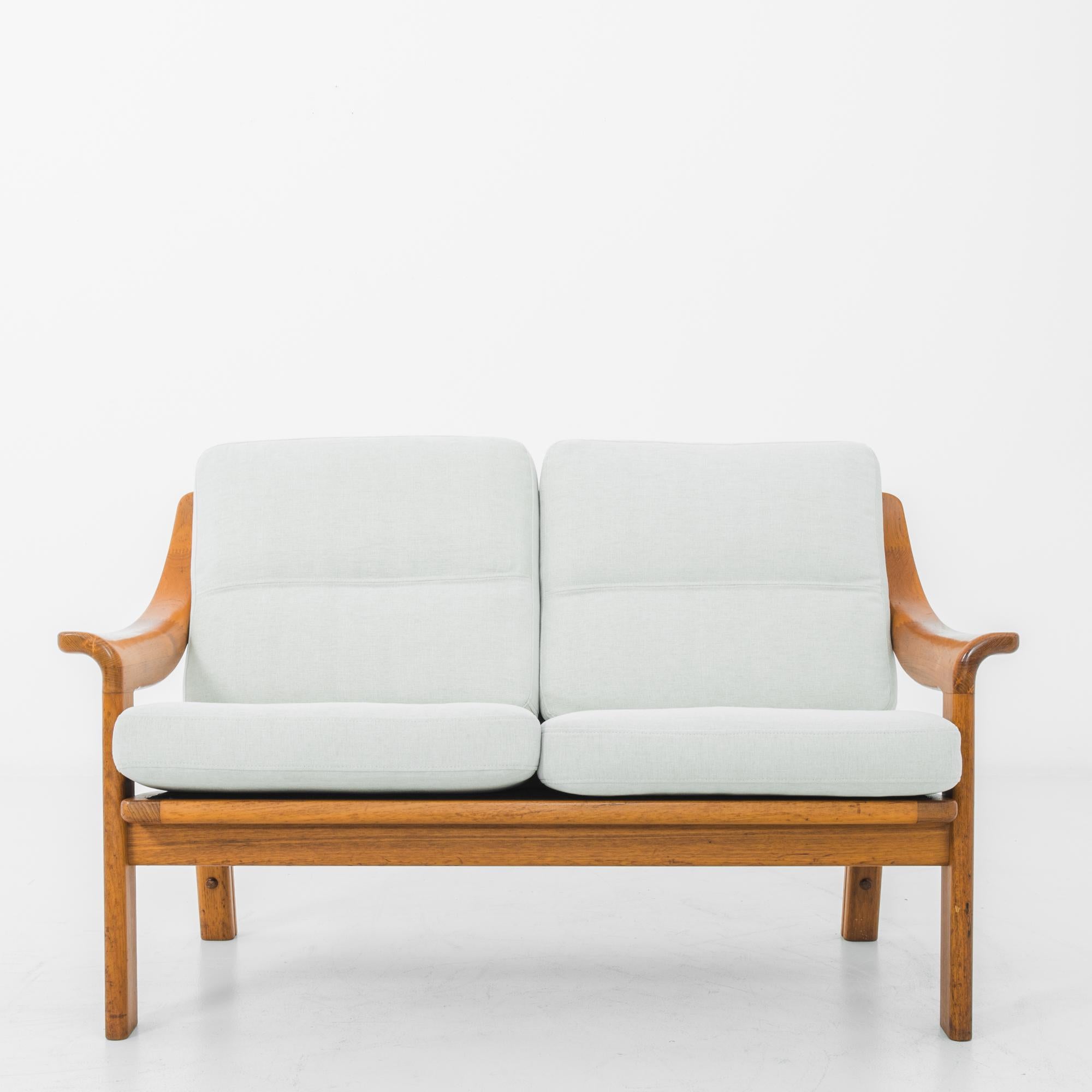 Late 20th Century 1970s Danish Modern Teak Loveseat