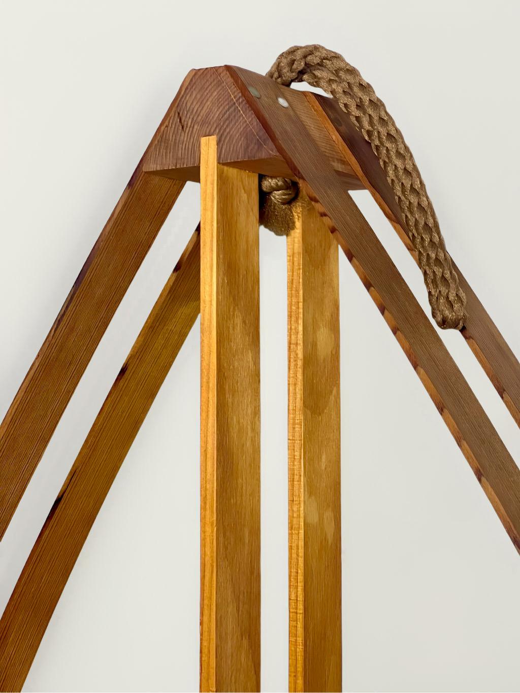 1970s Danish Modern Teardrop Bentwood Wall Shelf Curios, Pair For Sale 2