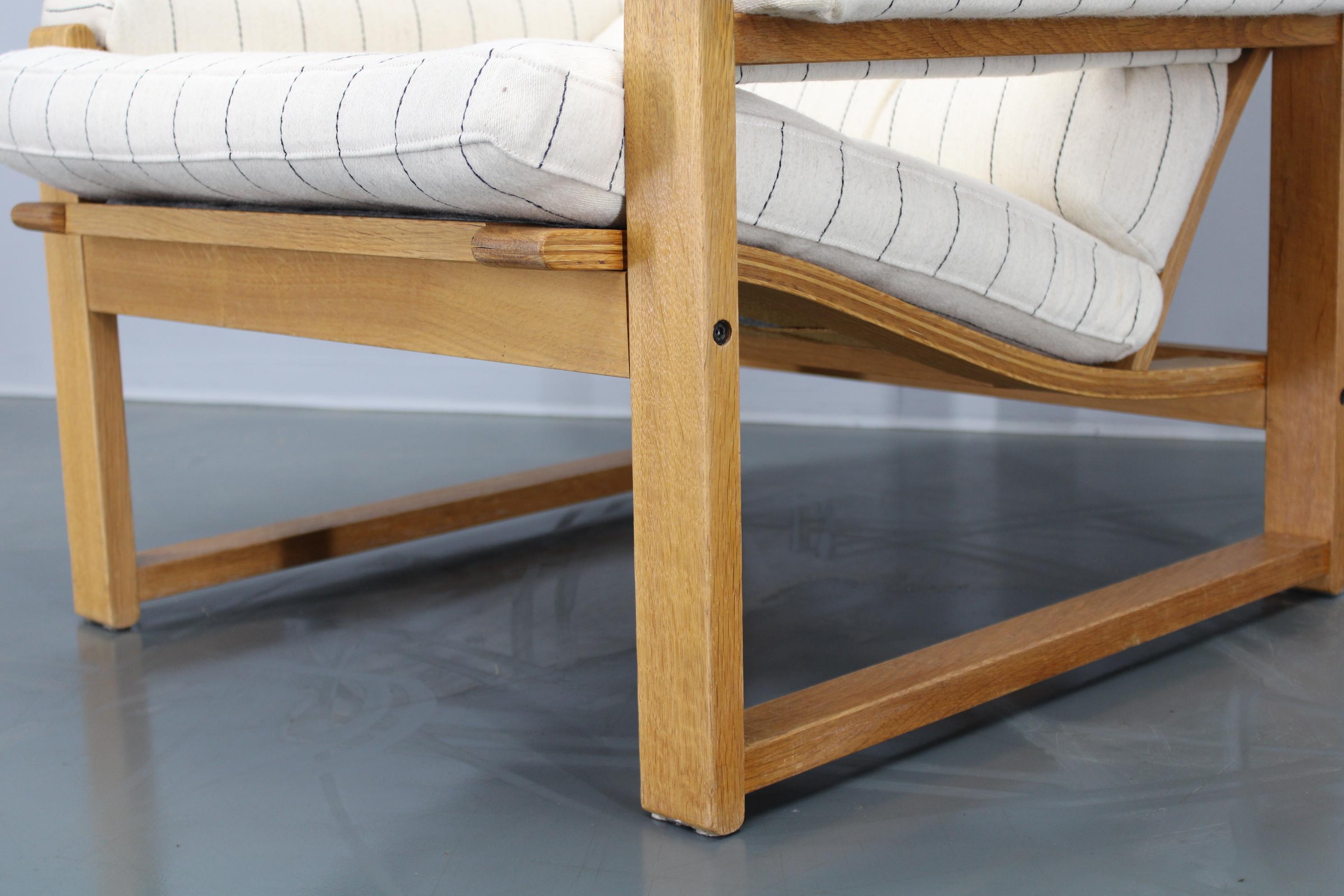 1970s Danish Oak Armchair For Sale 5