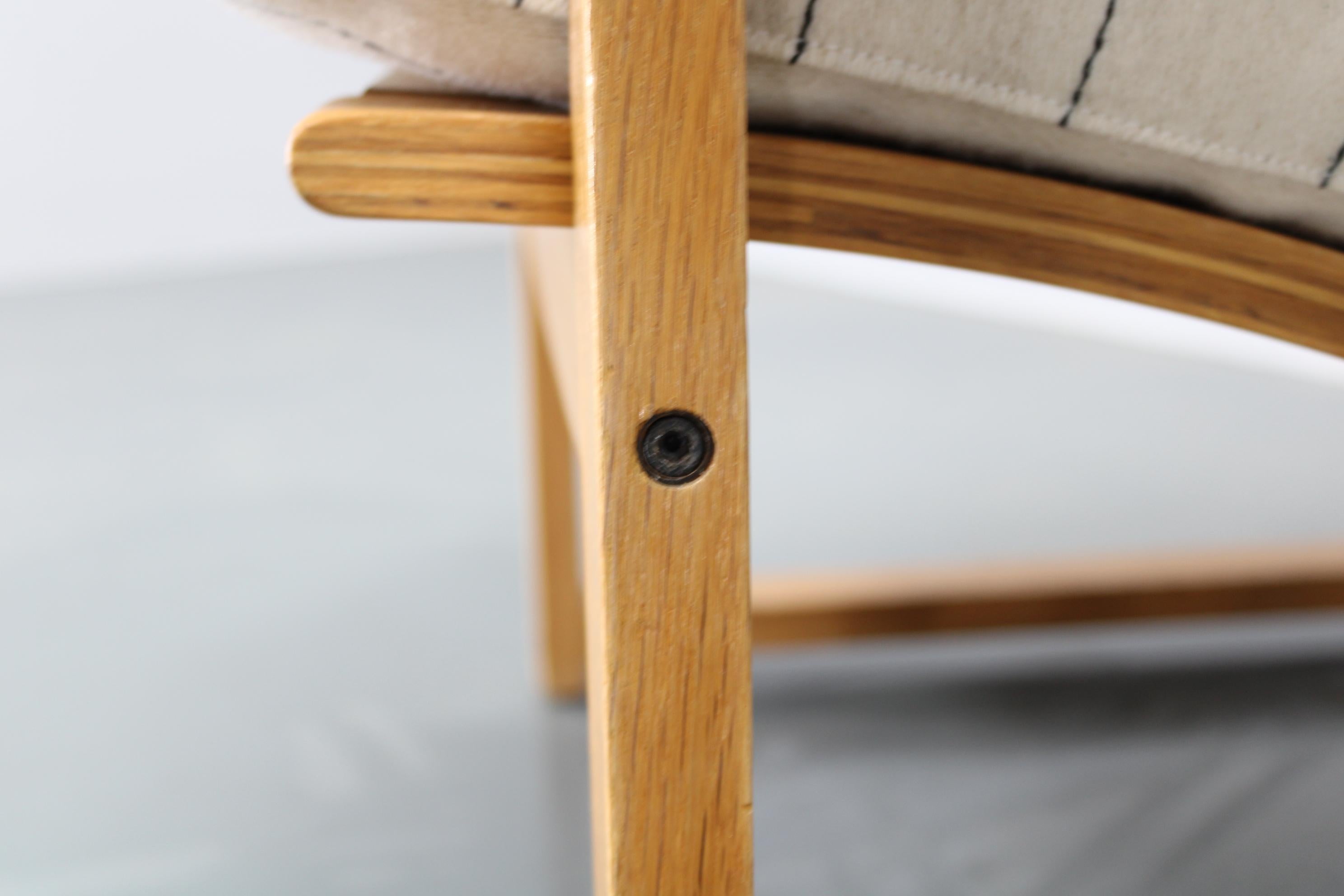 1970s Danish Oak Armchair For Sale 6