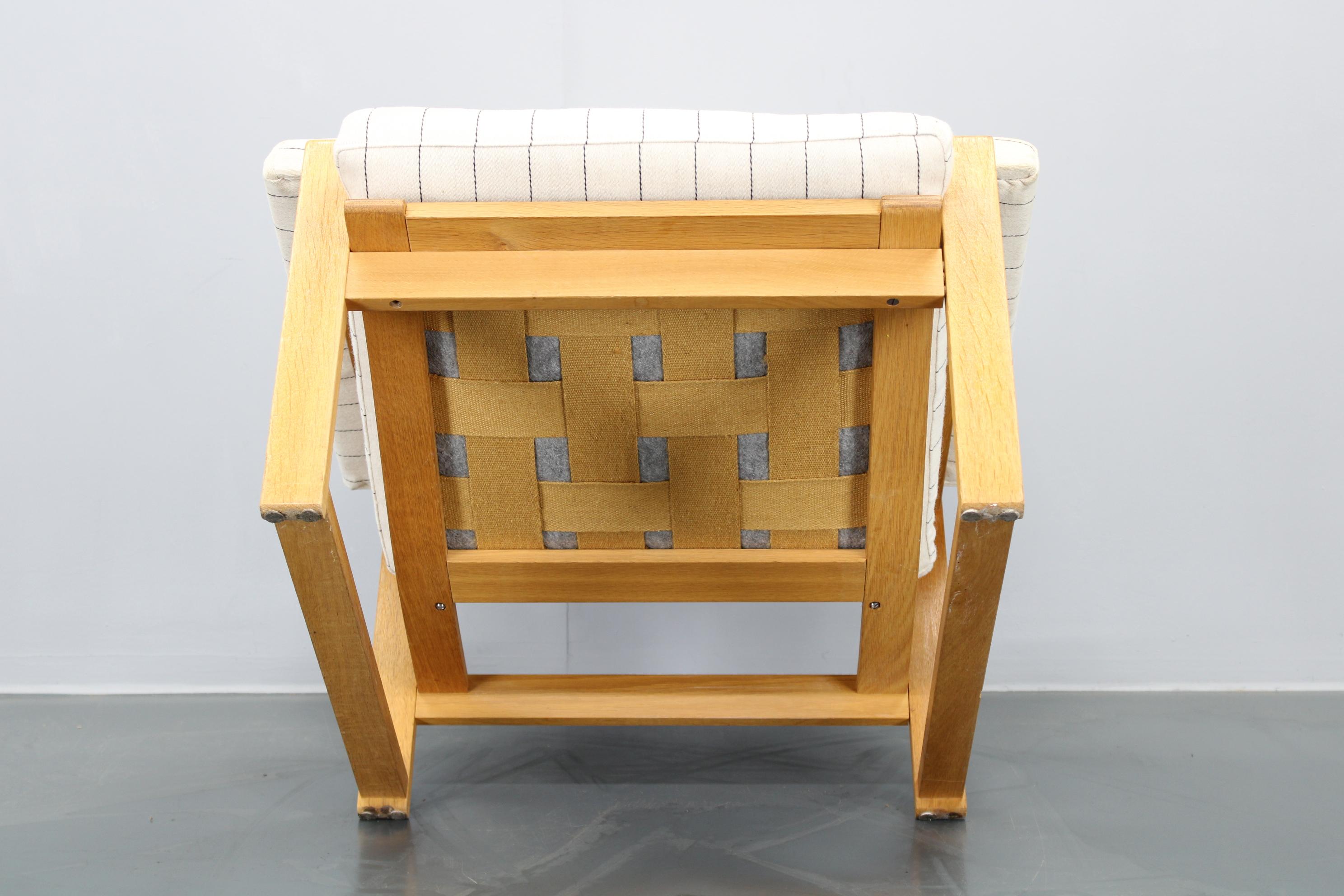 1970s Danish Oak Armchair For Sale 7