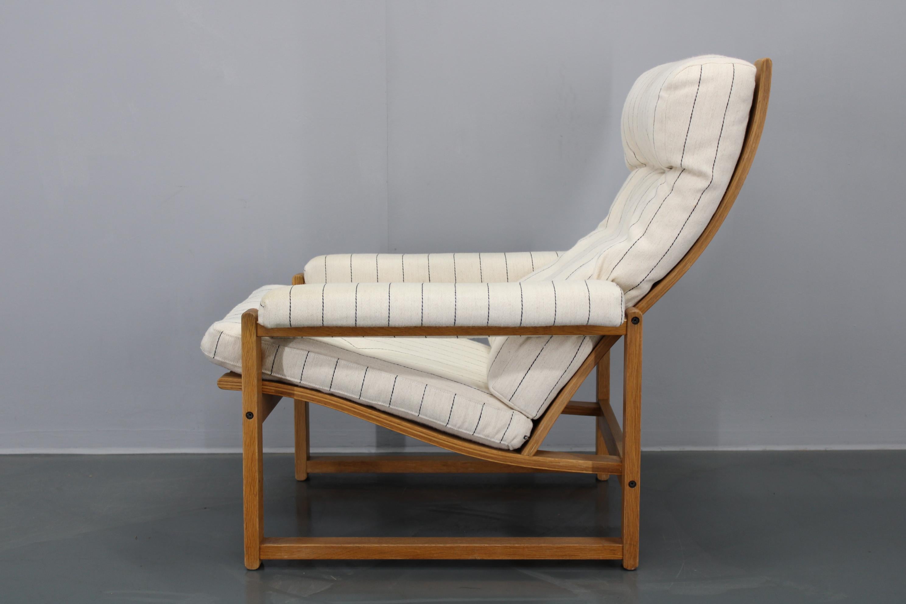 Late 20th Century 1970s Danish Oak Armchair For Sale