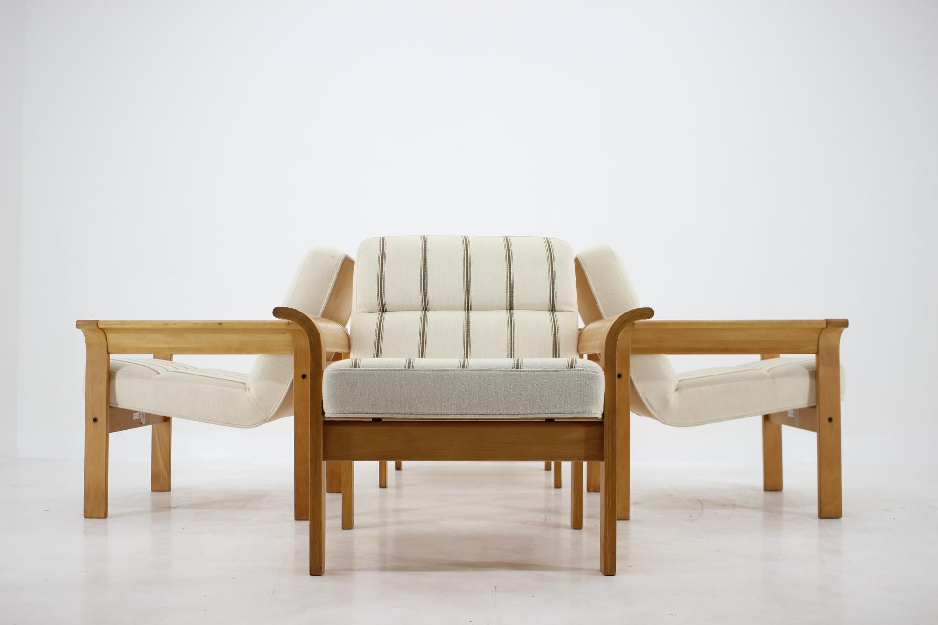 1970s Danish Oak Lounge Chair by Thygesen & Sørensen for Magnus Olesen 5