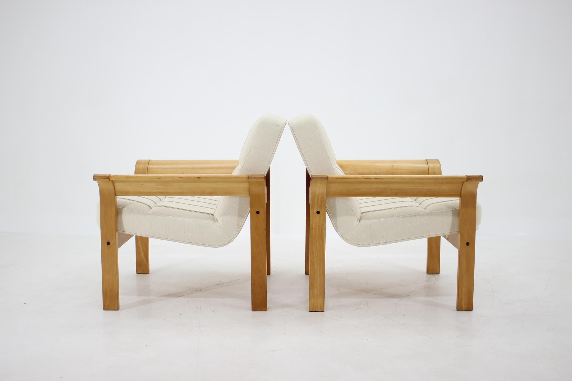 Mid-Century Modern 1970s Danish Oak Lounge Chair by Thygesen & Sørensen for Magnus Olesen
