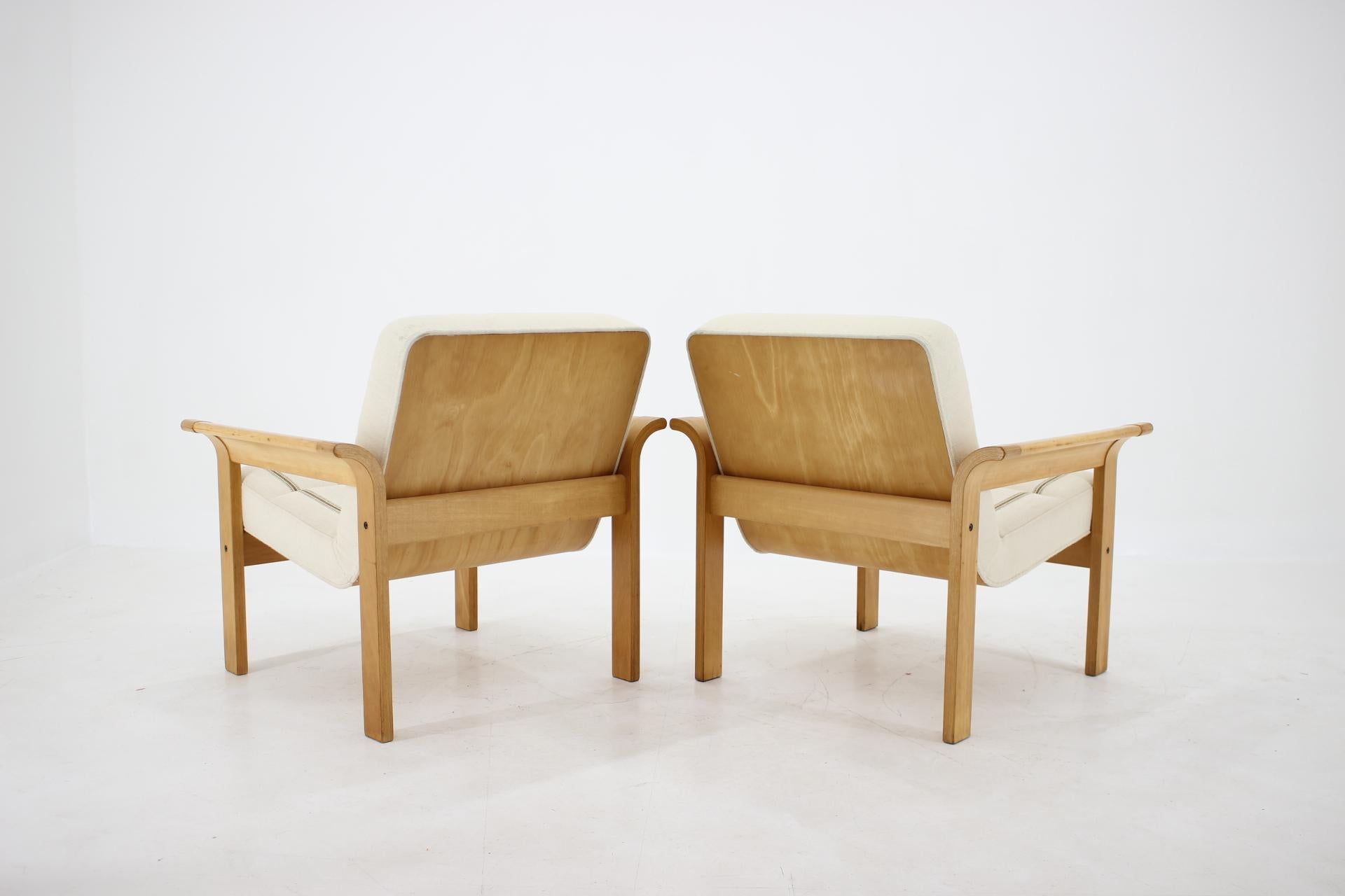1970s Danish Oak Lounge Chair by Thygesen & Sørensen for Magnus Olesen In Good Condition In Praha, CZ