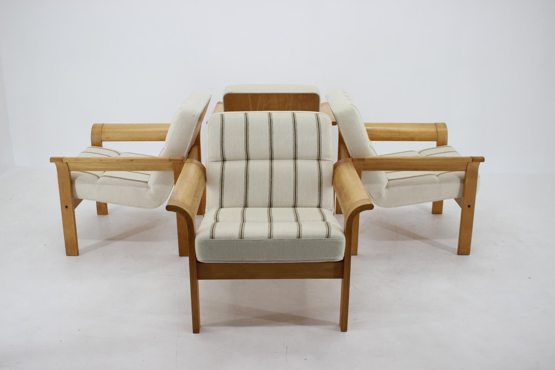 1970s Danish Oak Lounge Chair by Thygesen & Sørensen for Magnus Olesen 4