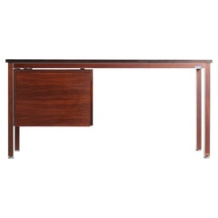 Dänischer Bürotisch aus Palisanderholz und Aluminium, 1970er Jahre, von Nipu