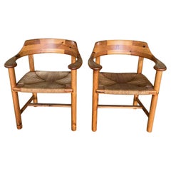 1970’s Danish Pine Dining Chairs by Rainer Daumiller