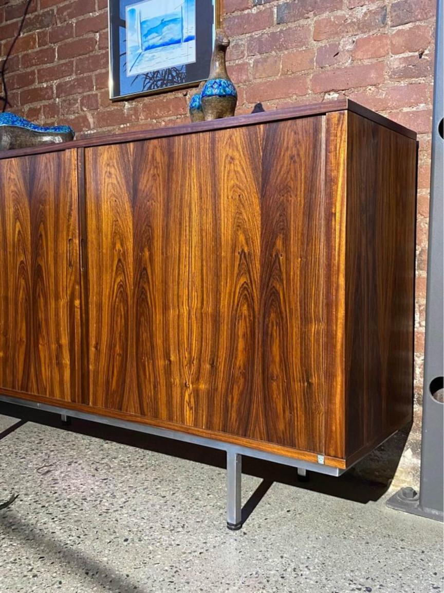Late 20th Century 1970s Danish Rosewood Credenza  Cabinet For Sale