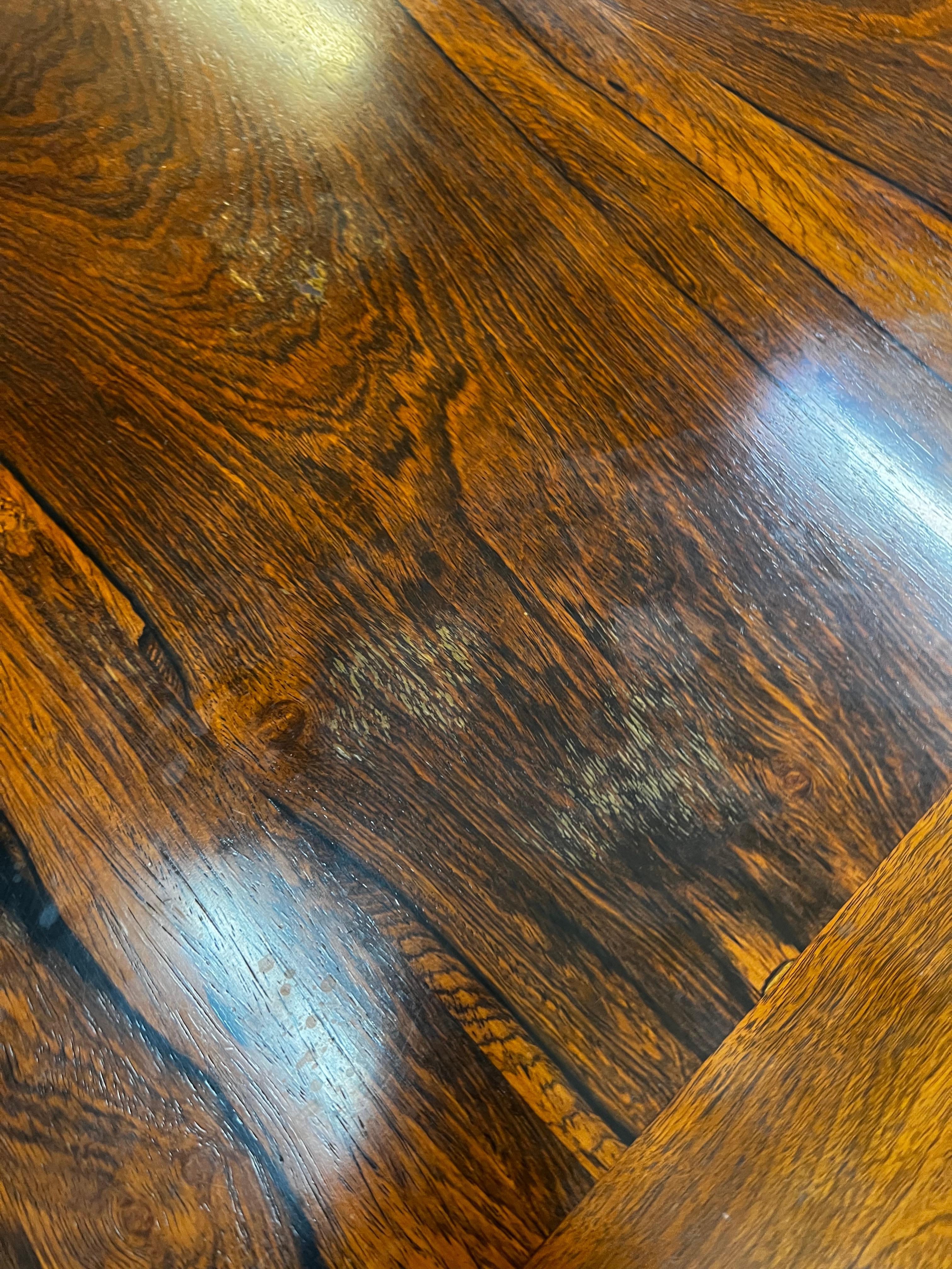 20th Century 1970s Danish Rosewood Extension Dining Table Attributed to Milo Baughman