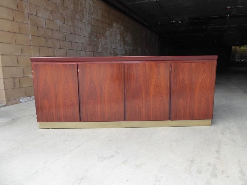 Mid-Century Modern 1970s Danish Rosewood Four-Door Sideboard by Skovby For Sale