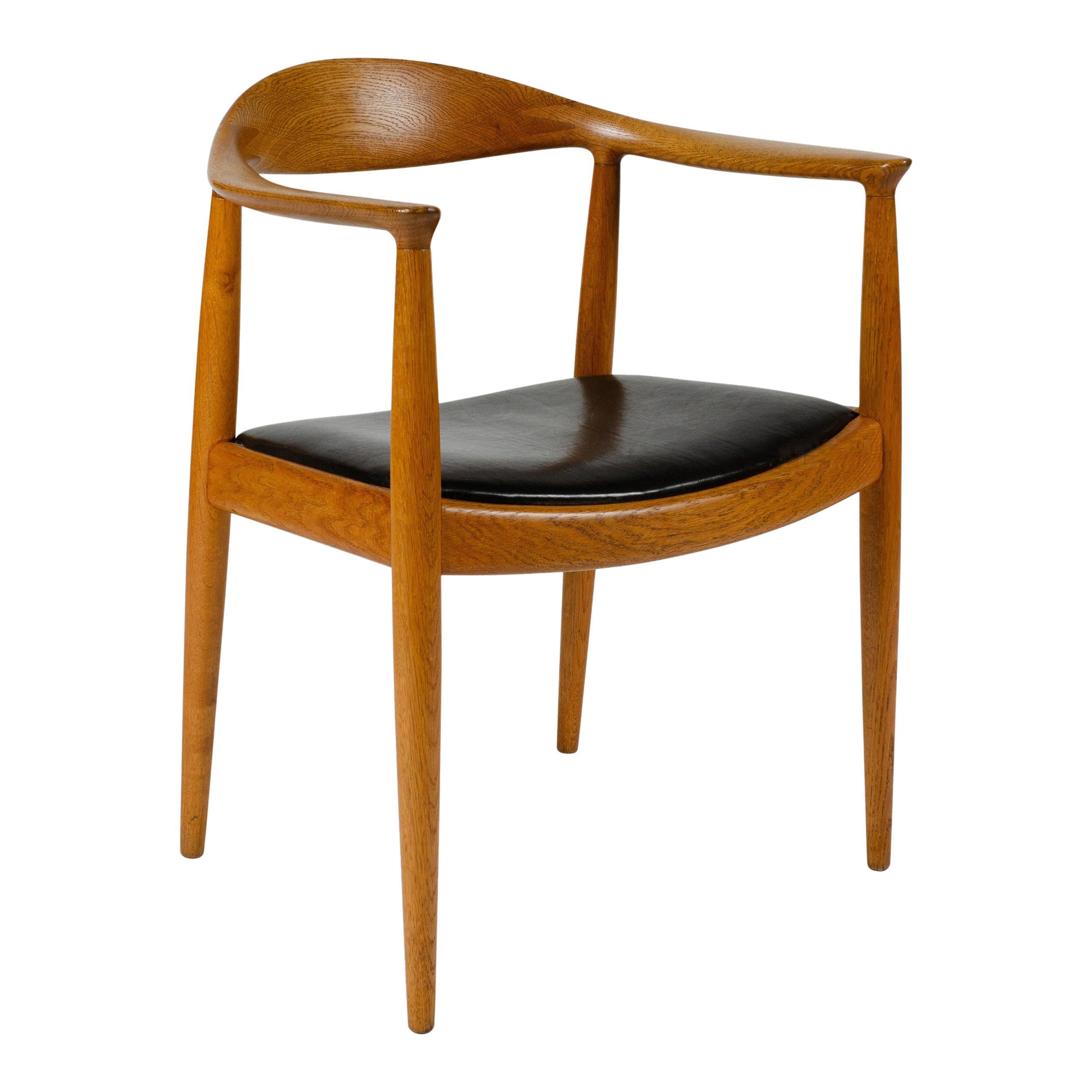 1970s Danish Round Chair by Hans J. Wegner for Johannes Hansen