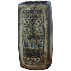 1970s Danish Royal Copenhagen Stoneware Vase by Jorgen Mogensen