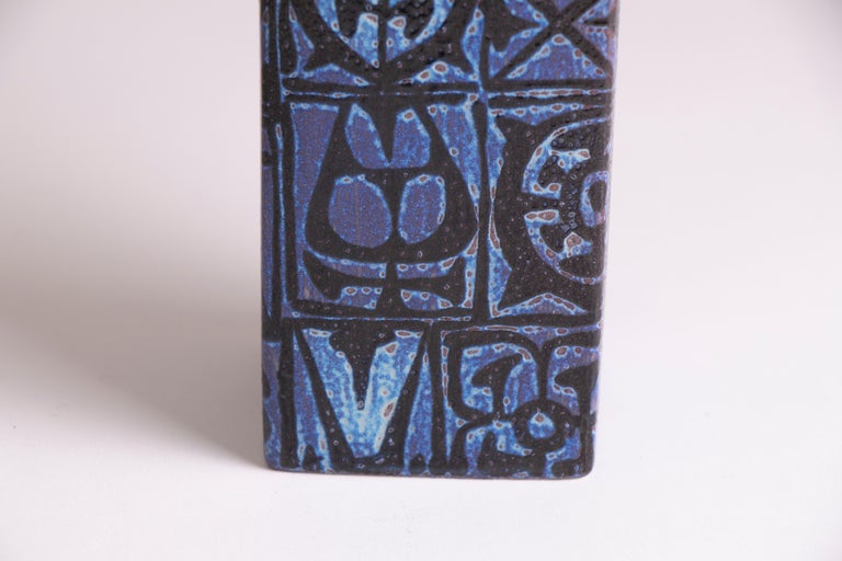 1970s Danish Scandinavian Nils Thorsson Royal Copenhagen Blue Baca Vase ...